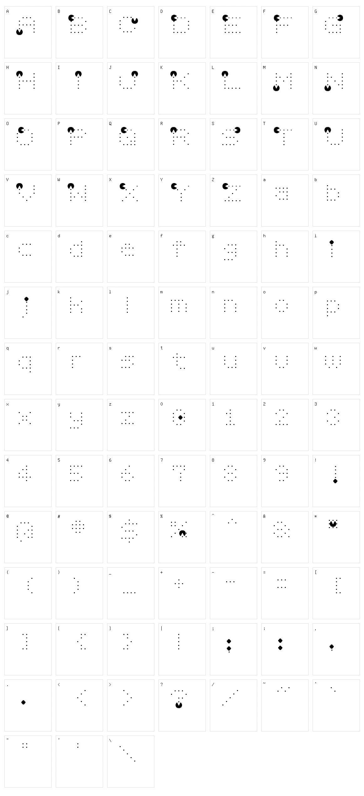 Videobeast 80's Character Set