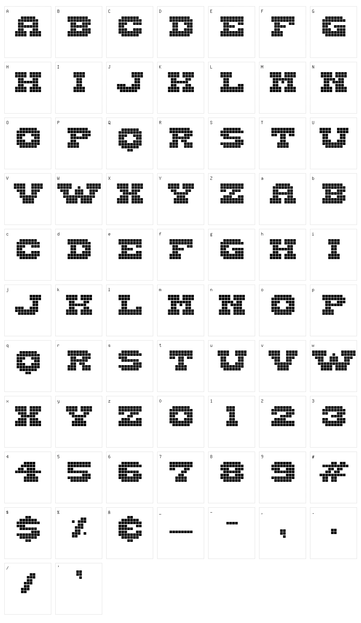 Wild West Pixel Character Set