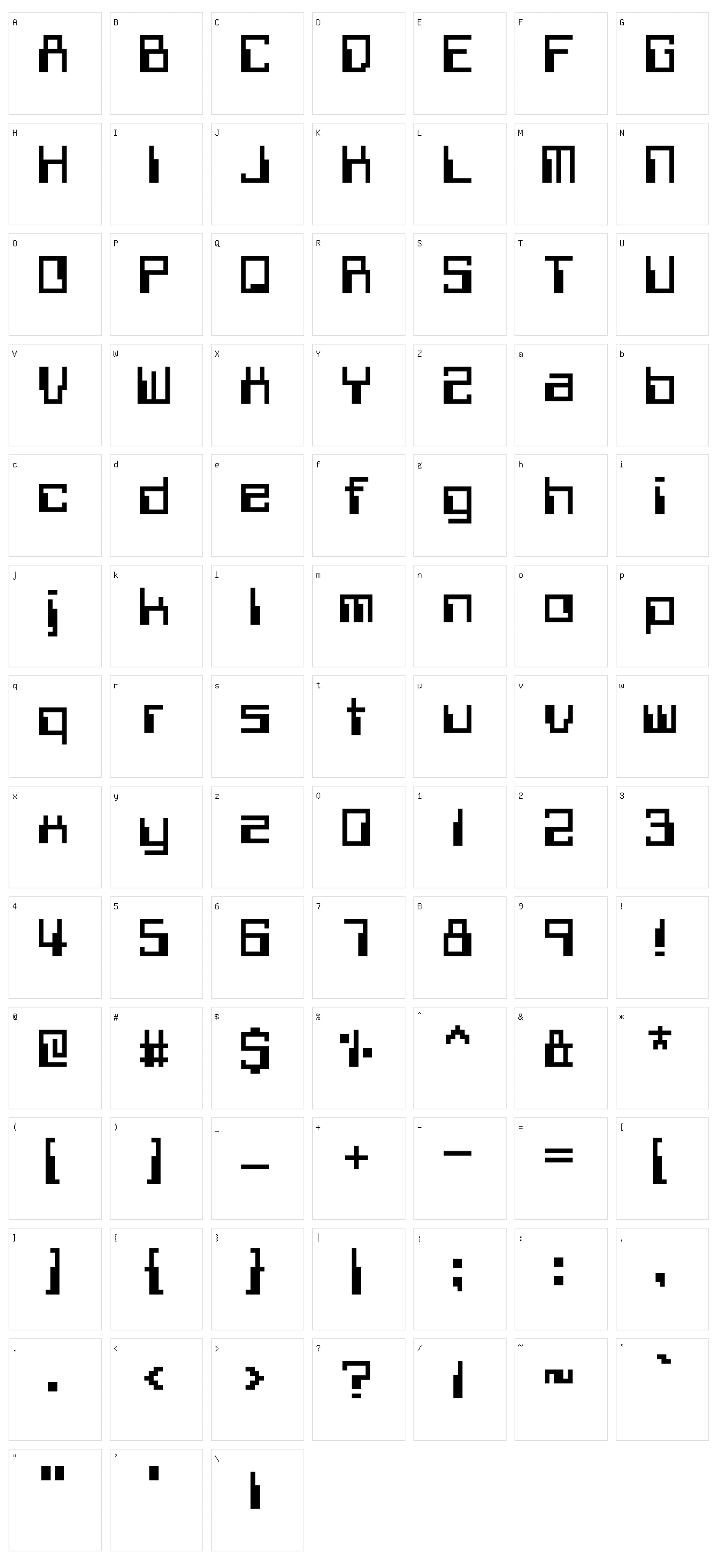 Withheld Data Character Set