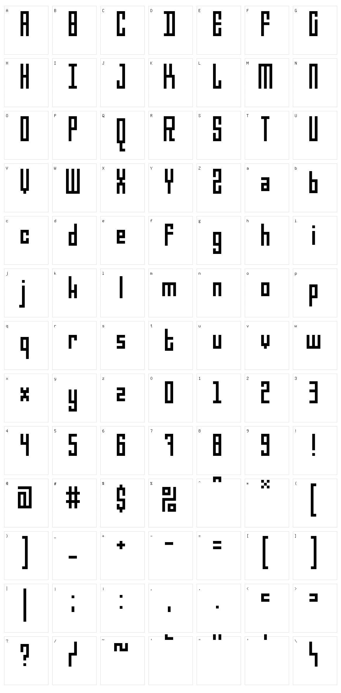 5 Darius Character Set