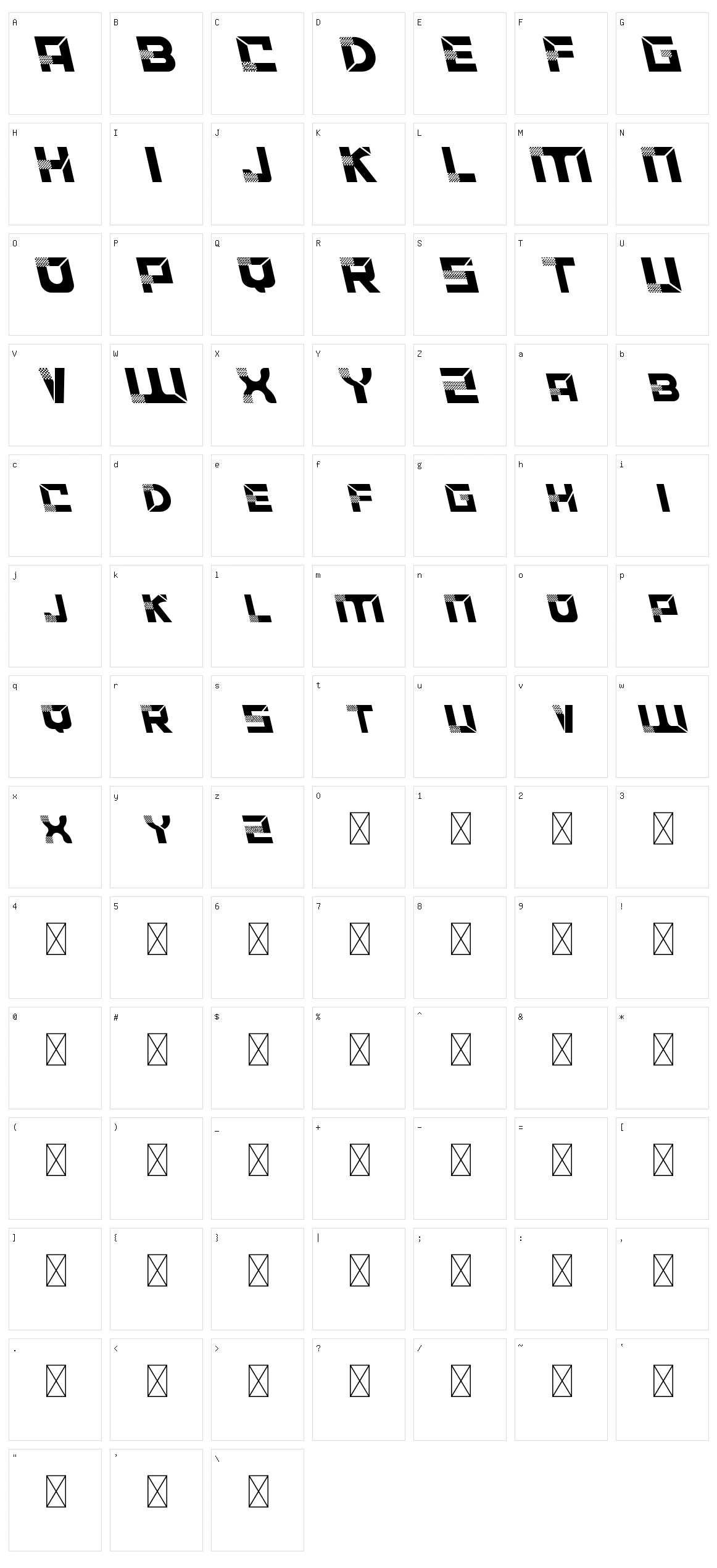 Accelerare Character Set