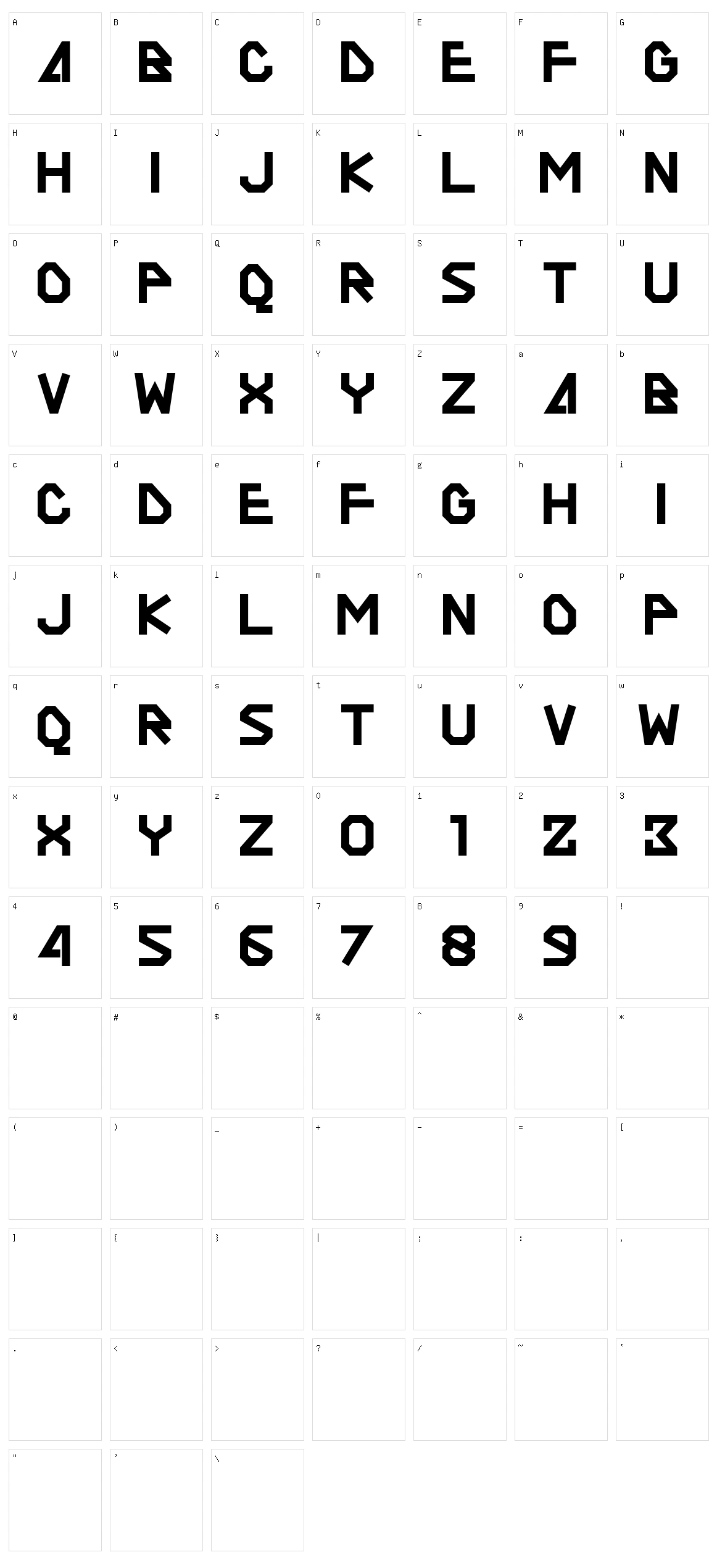 Agoxes Game Character Set