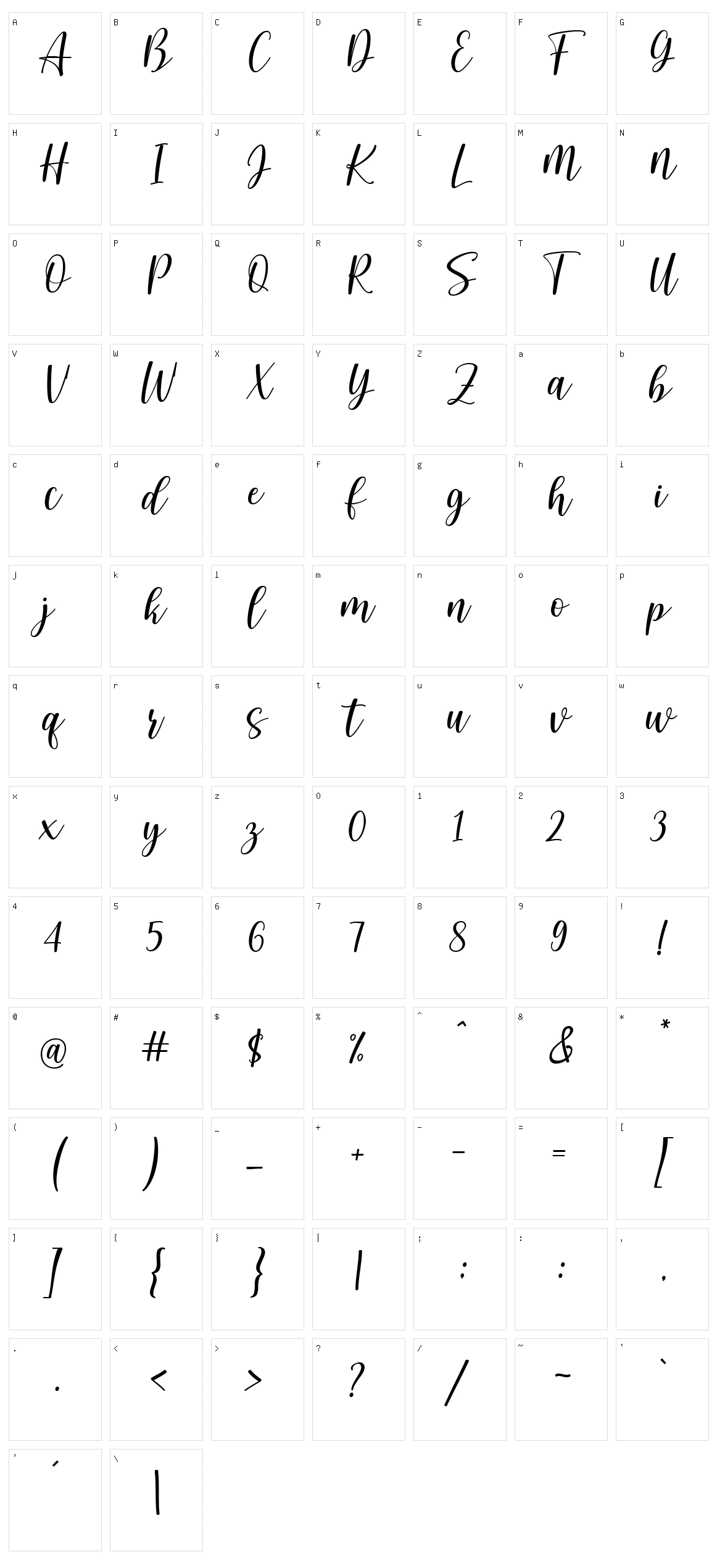 Baby Dualistic Character Set