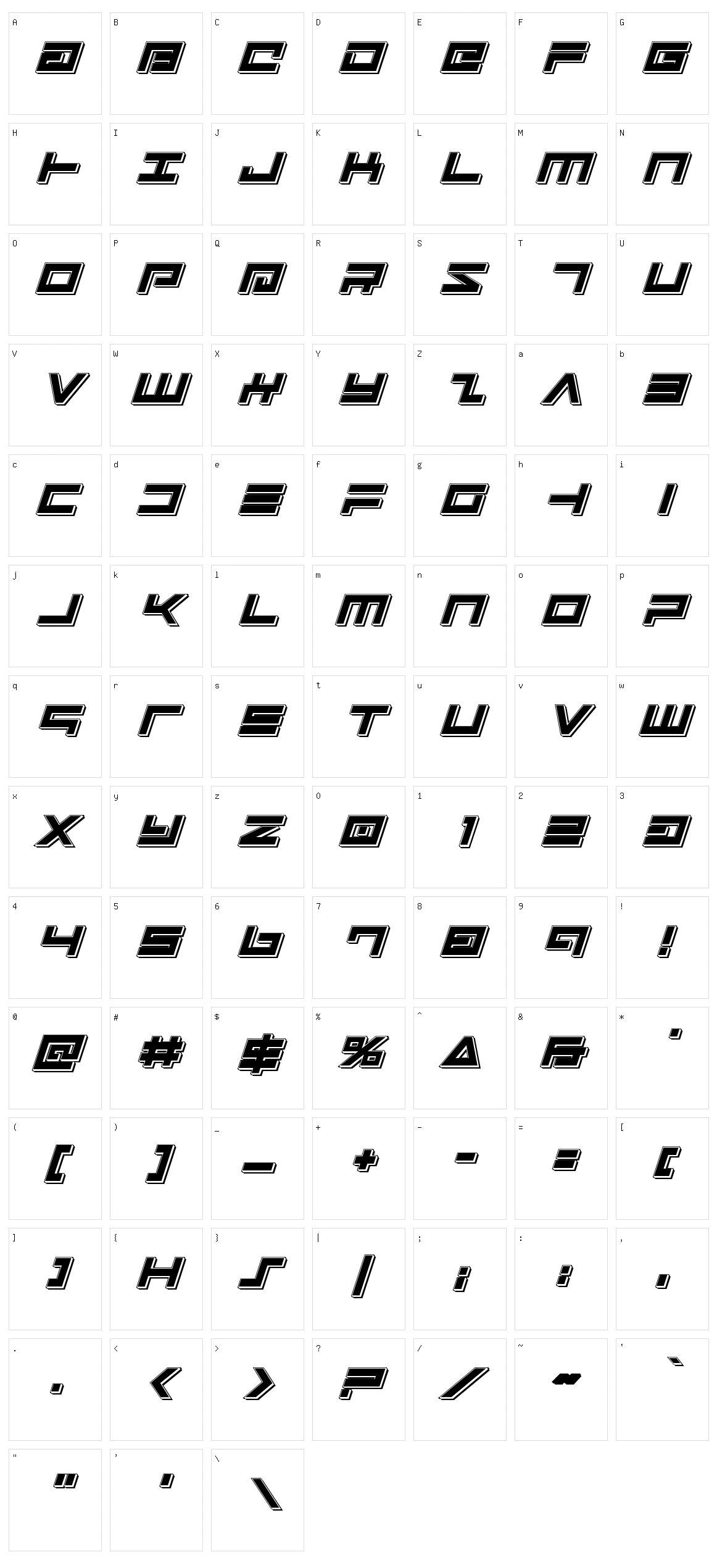 Avenger Character Set