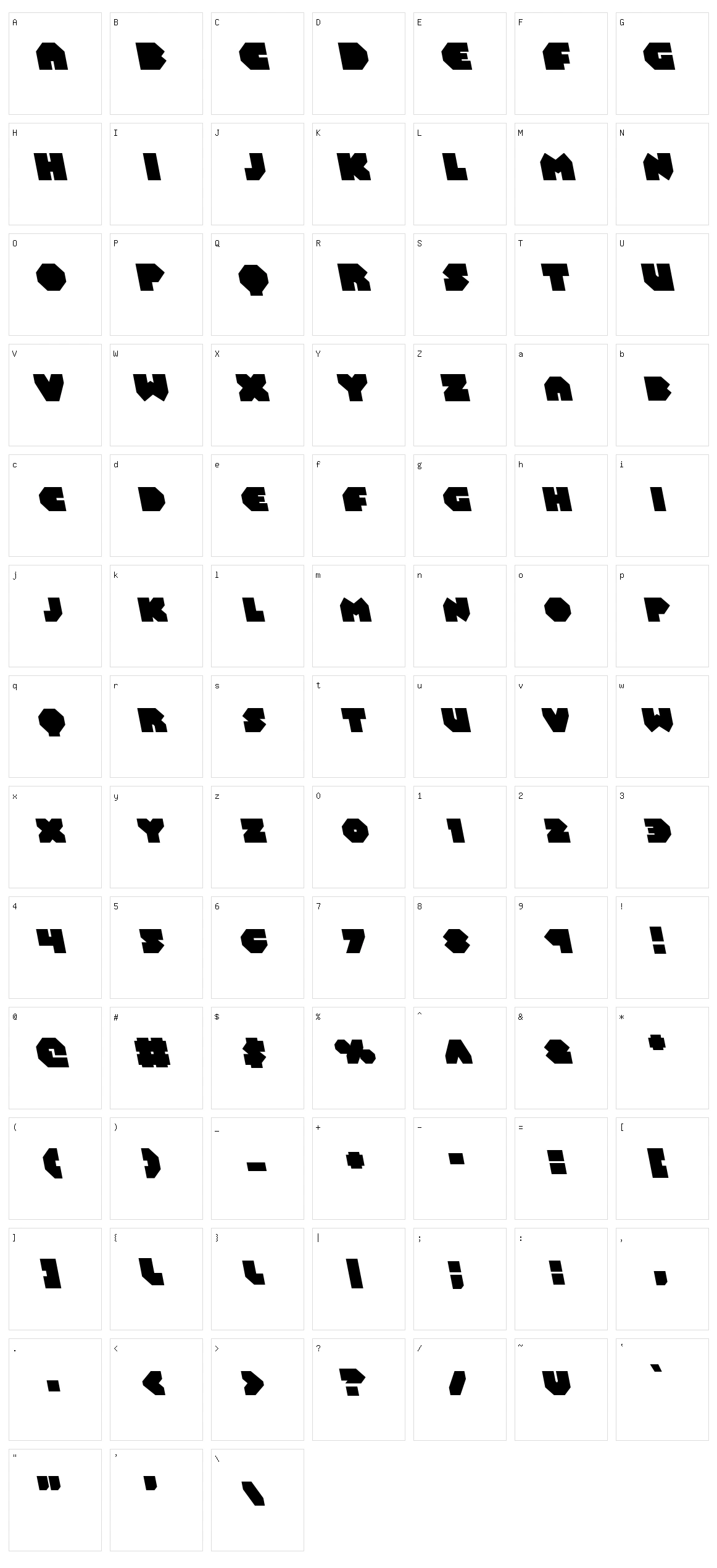 Bal-Astaral Character Set
