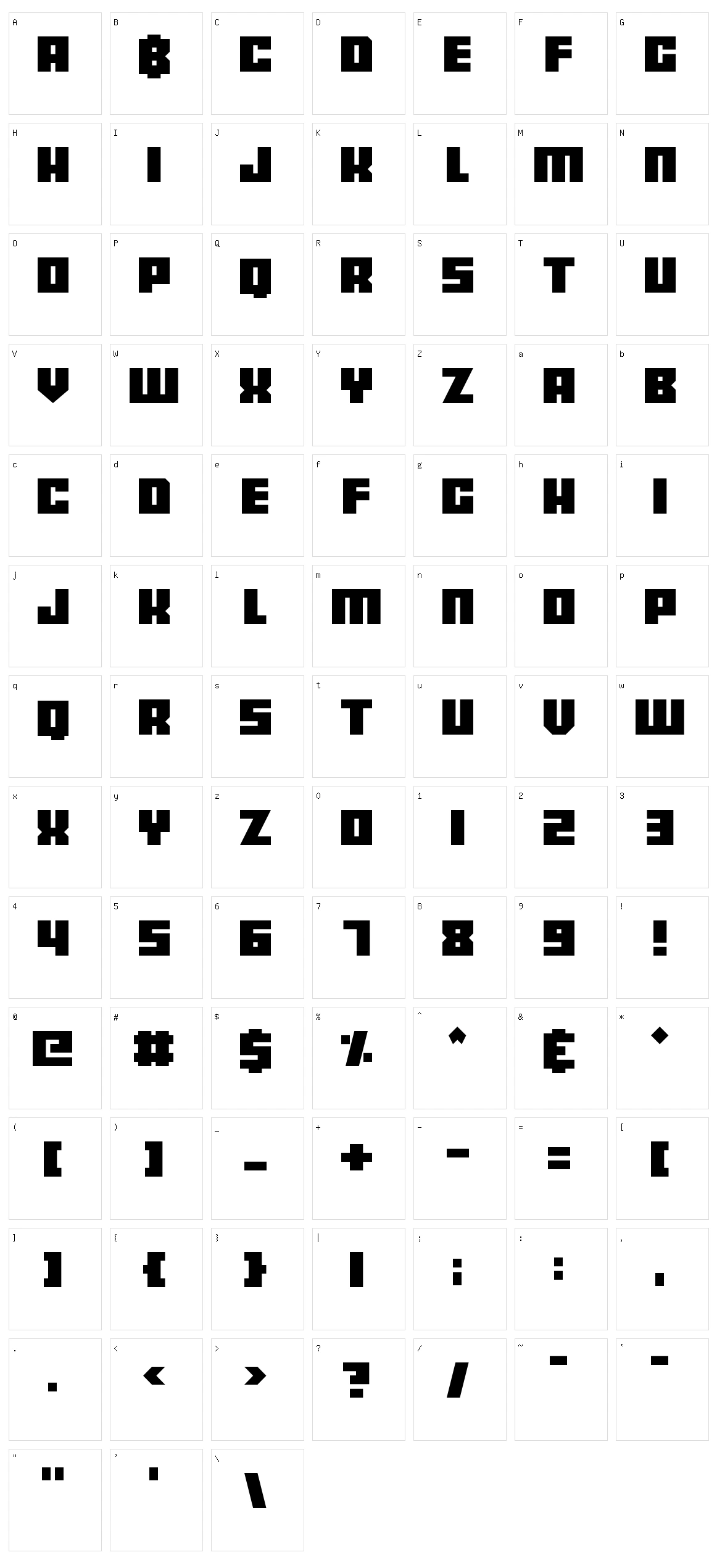 Bankjob Character Set