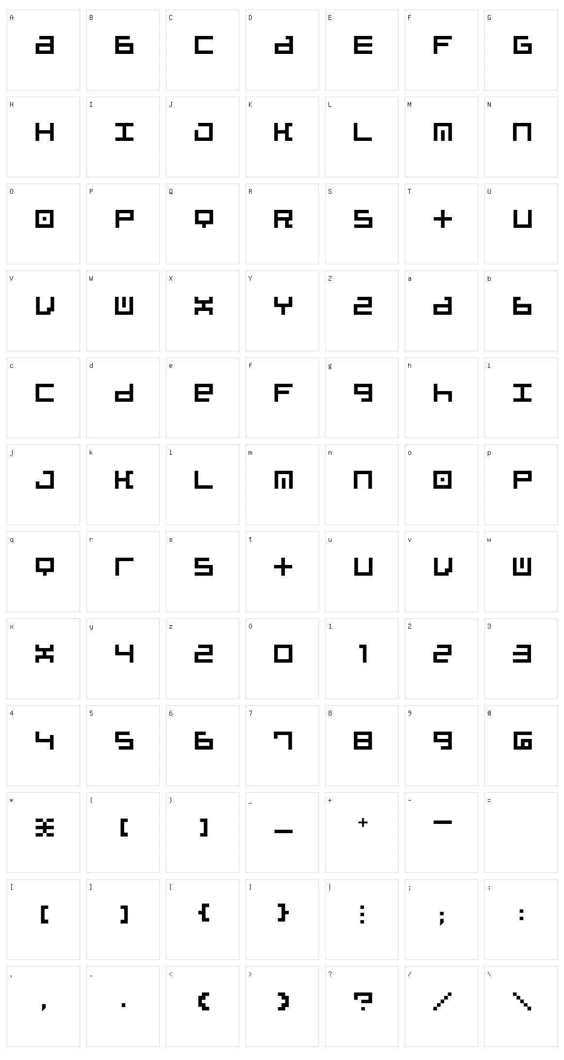Beatbox Character Set