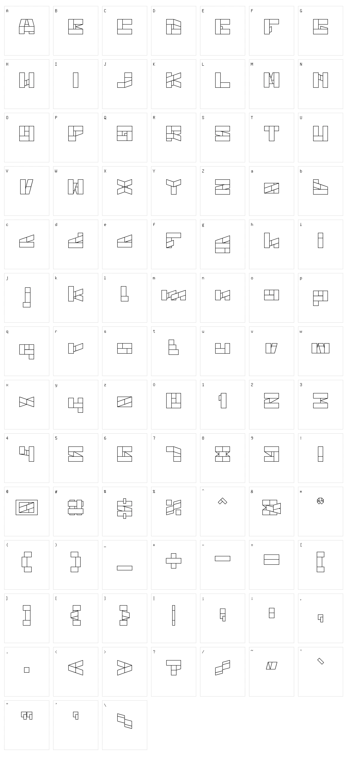 Bill Gates Windows Character Set