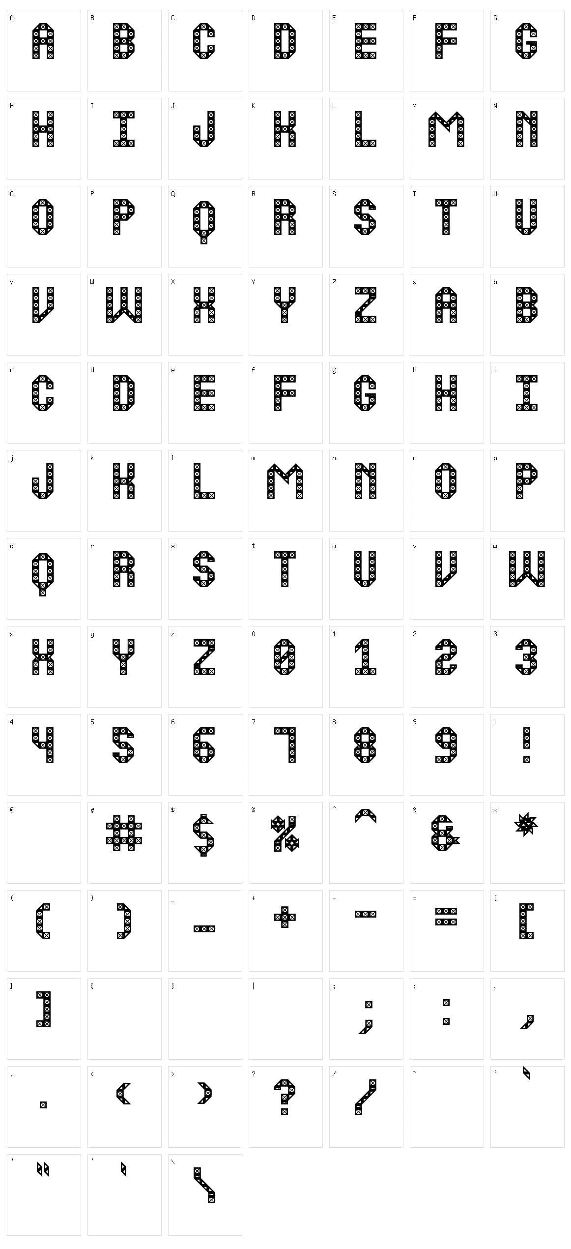 Boulding Work St Character Set