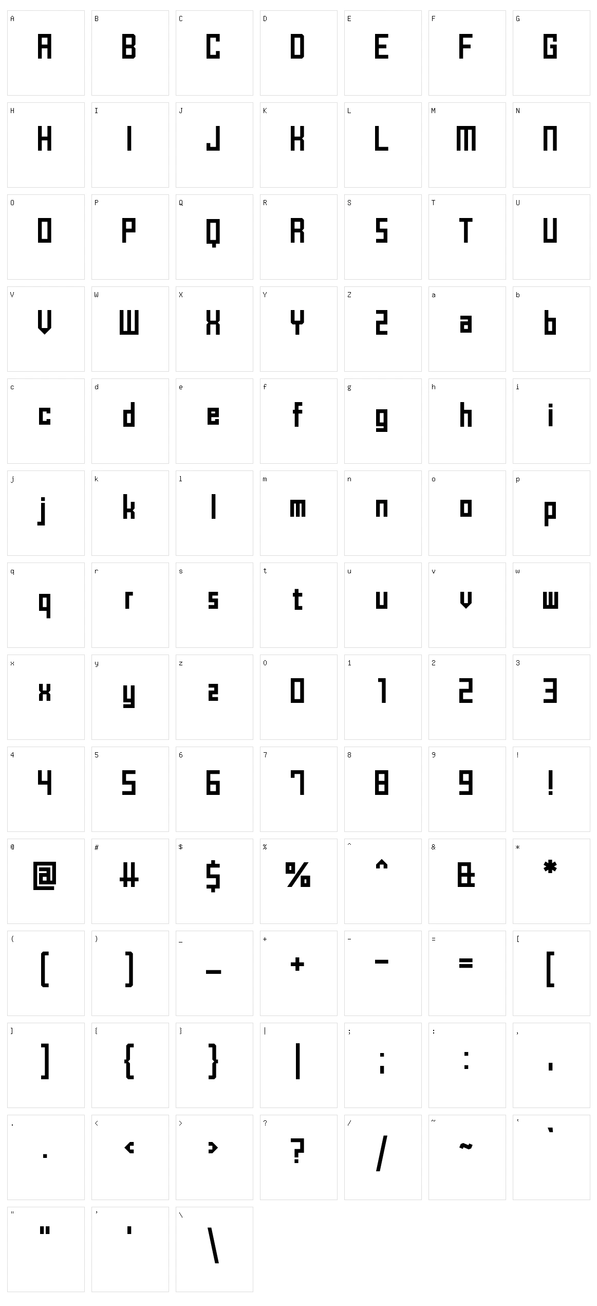 Brick Shapers Character Set