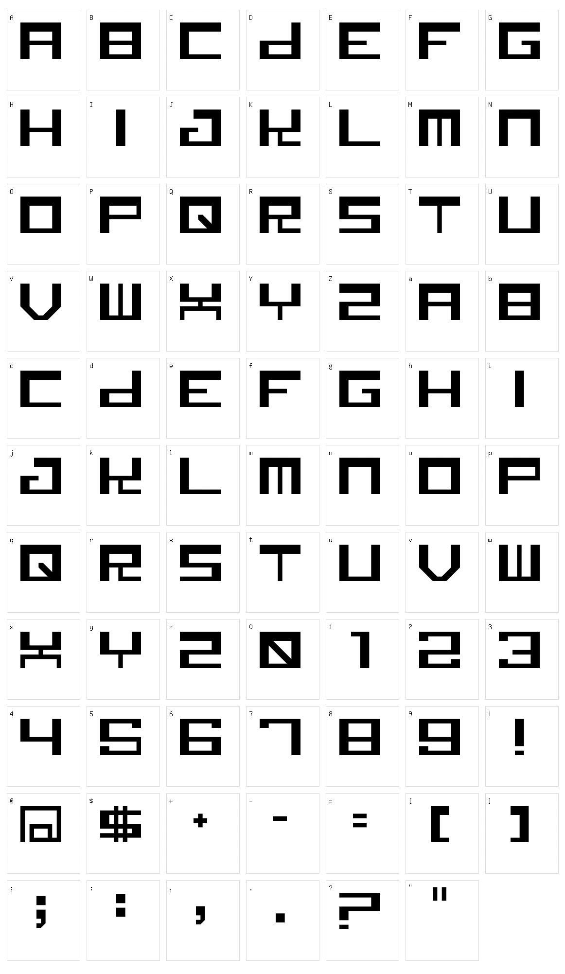 Canid Character Set