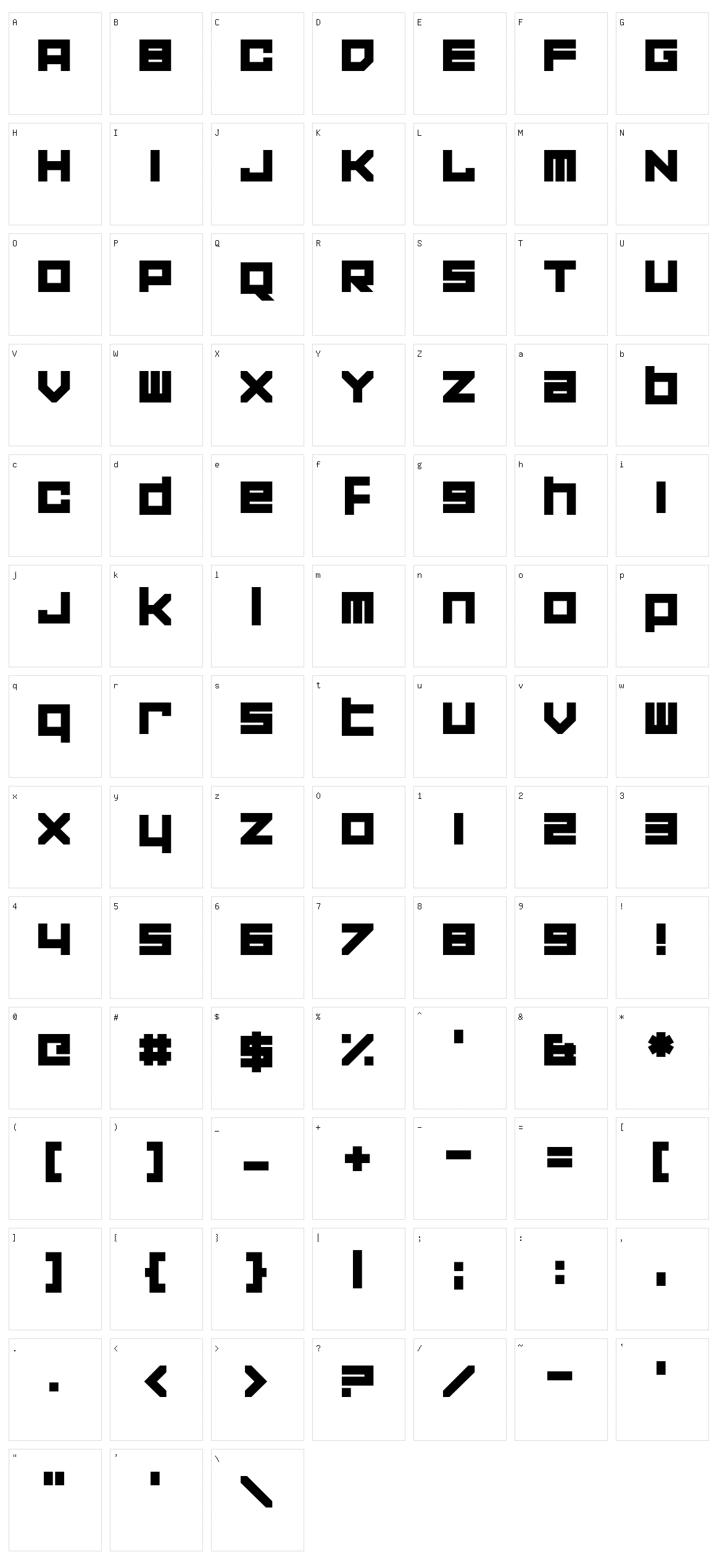 Corporation Games Character Set