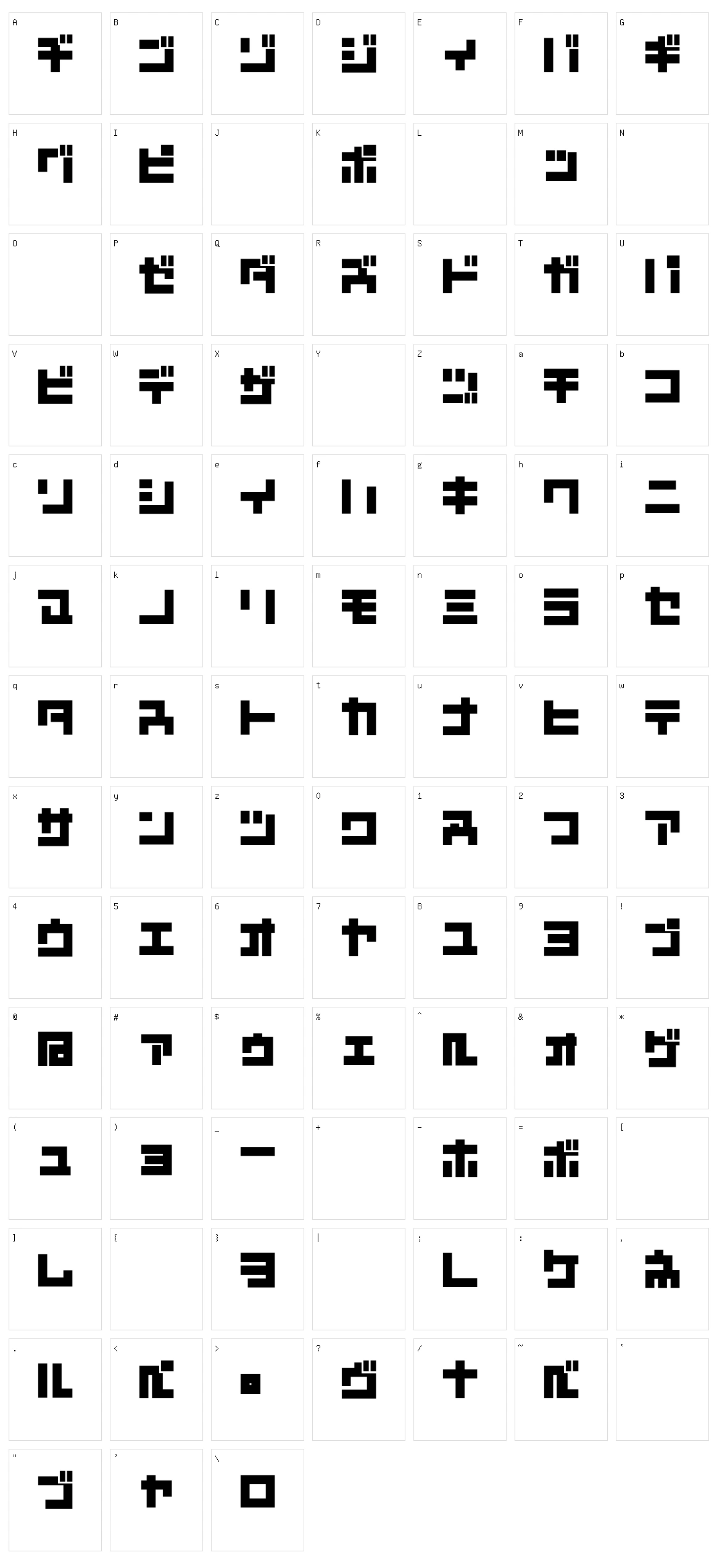 D3 Mouldism Character Set