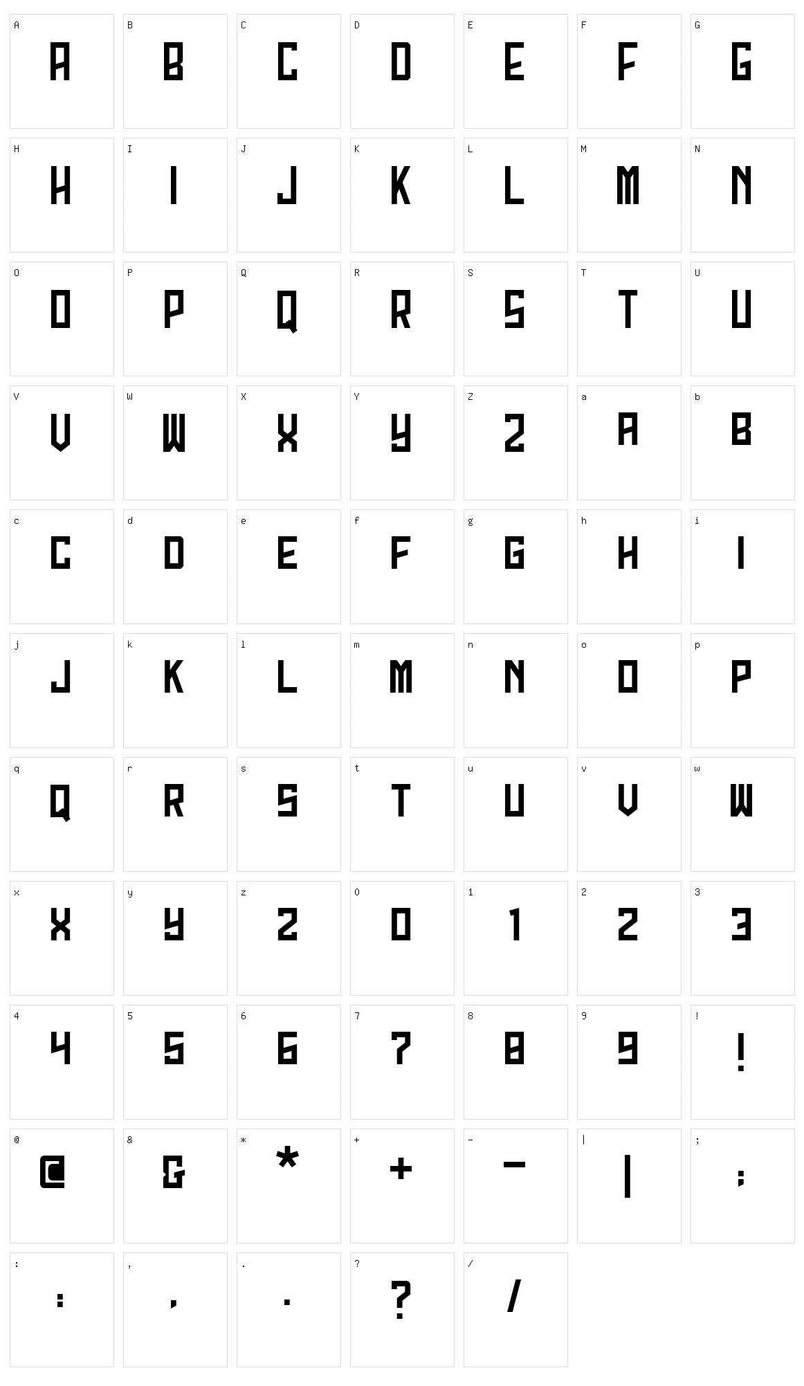 Dagestan Character Set