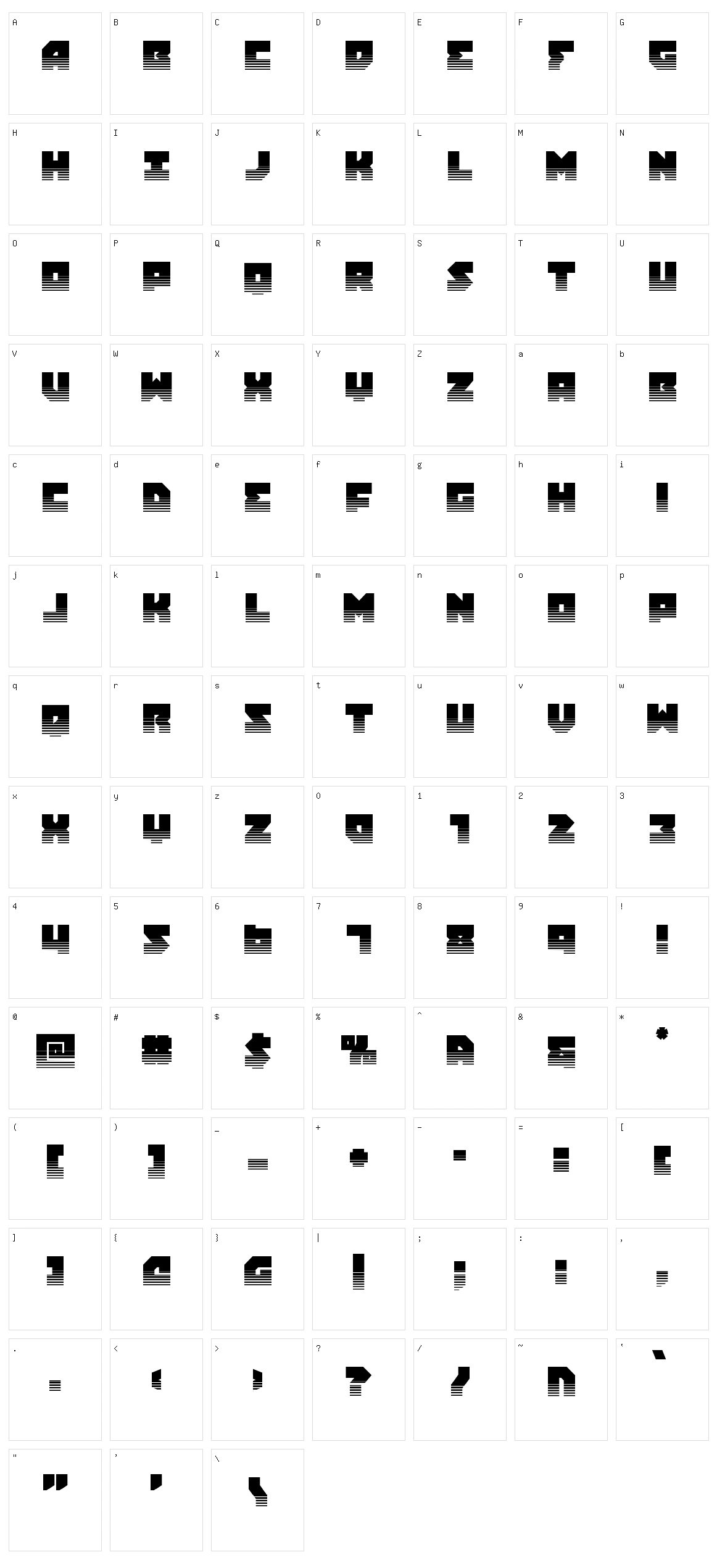 Dark Hornet Character Set
