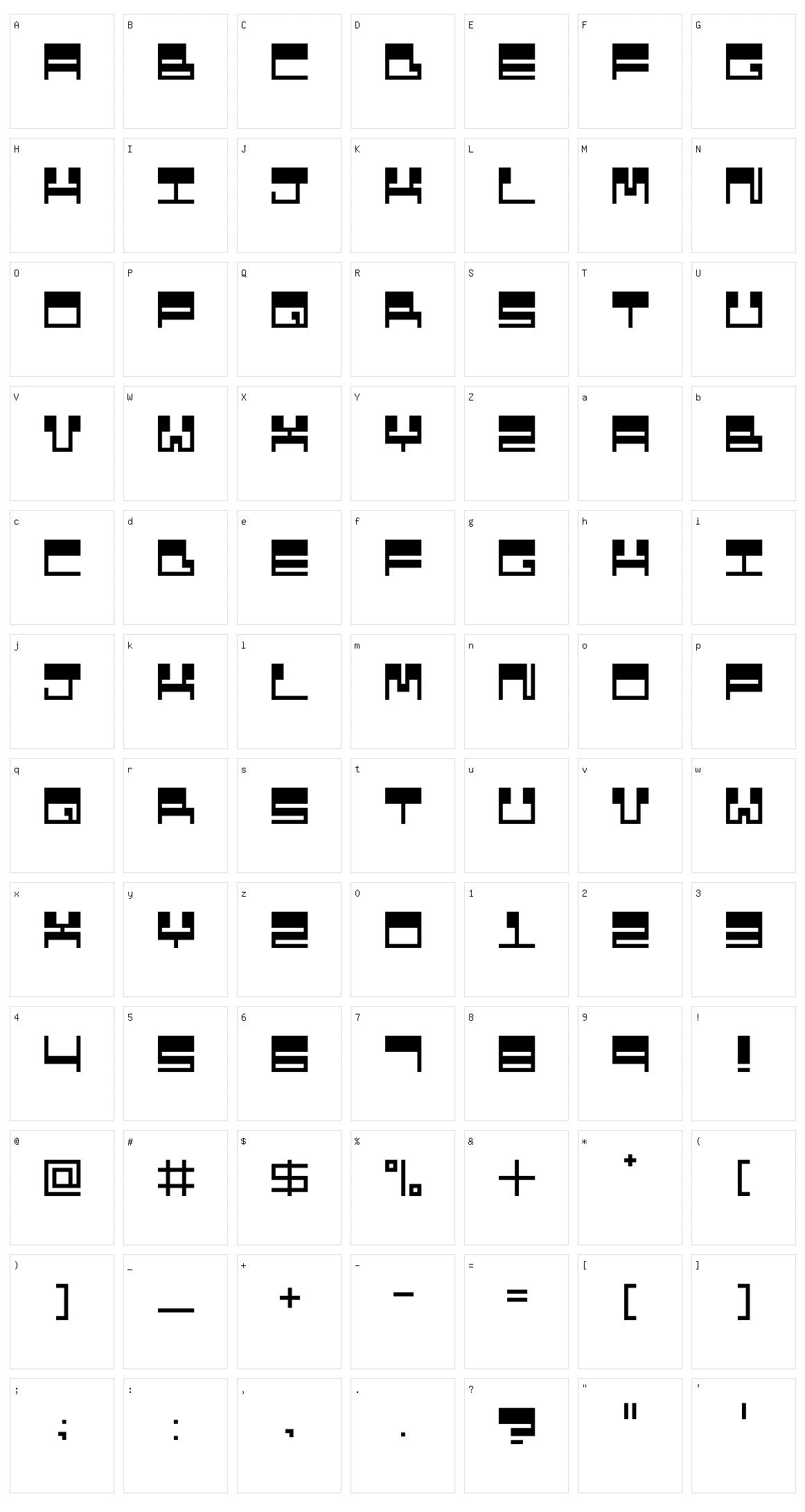 Data Twenty Character Set
