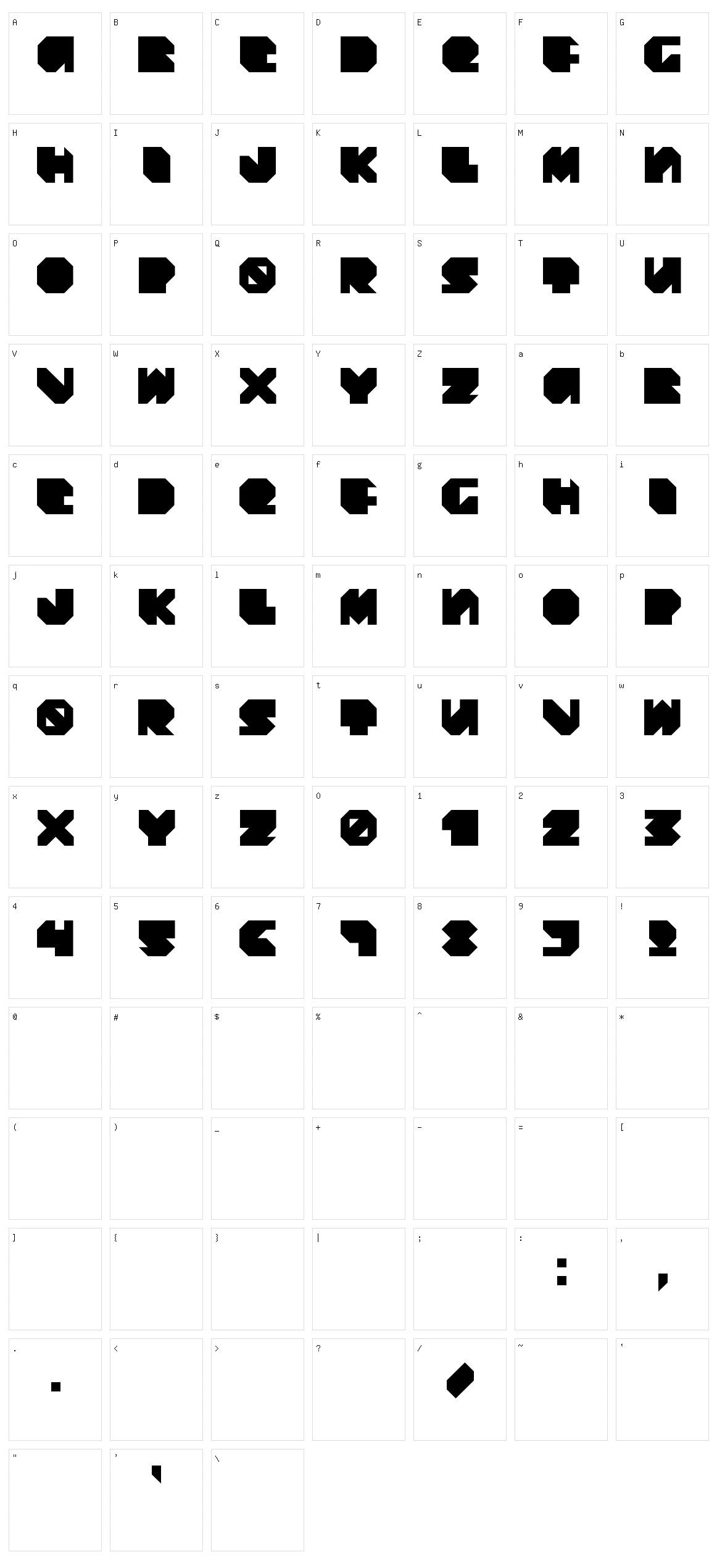 Daydream Daily Character Set