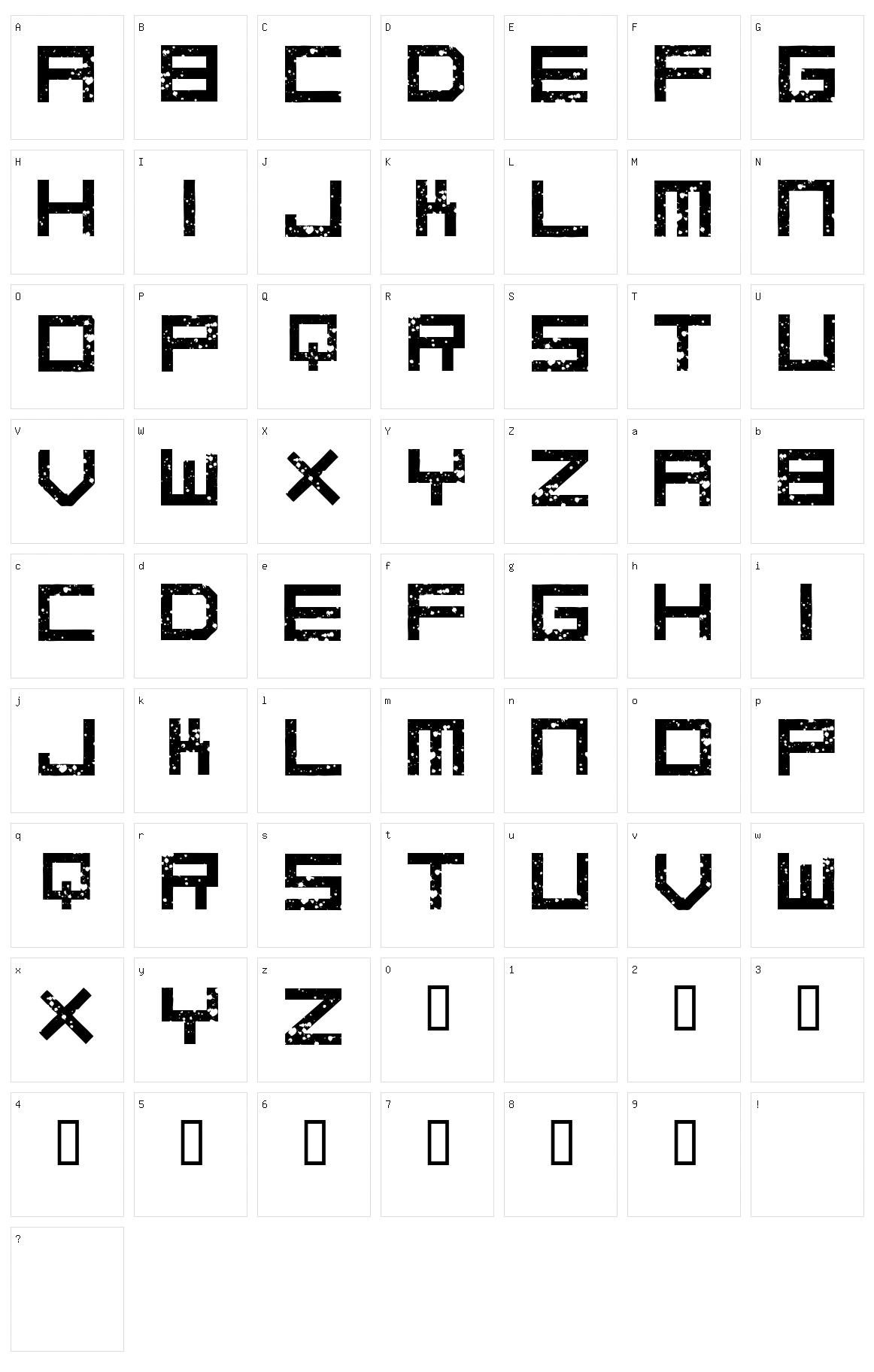 Digital Anarchy Character Set