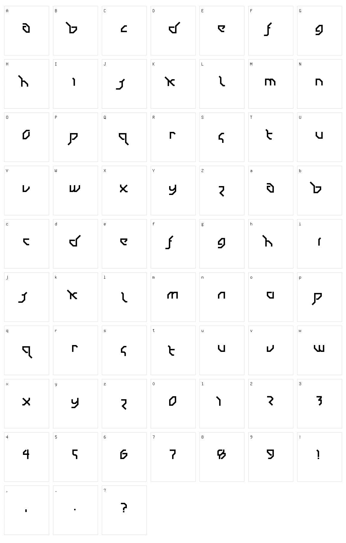 Drum and Bass LDR Character Set