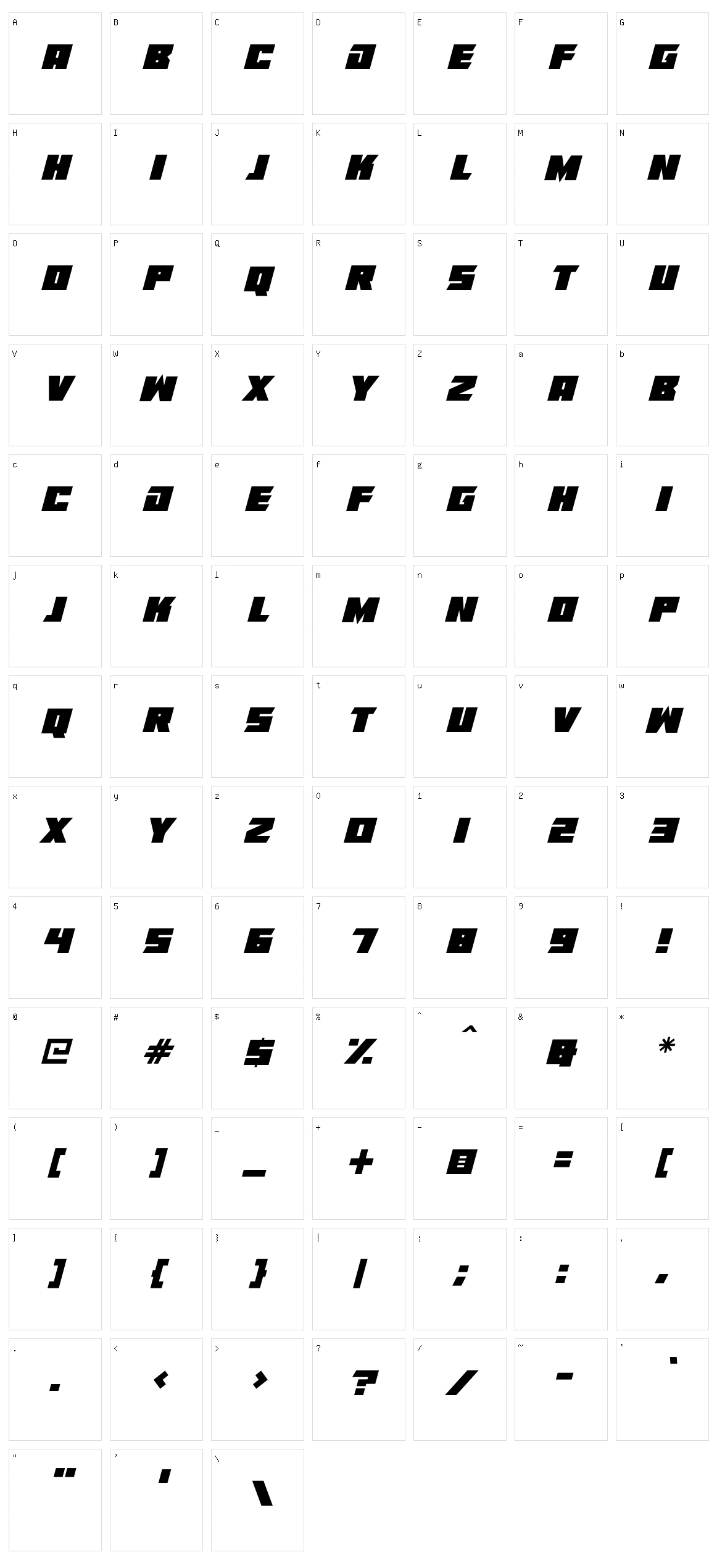 Drum N Bass 22 Character Set