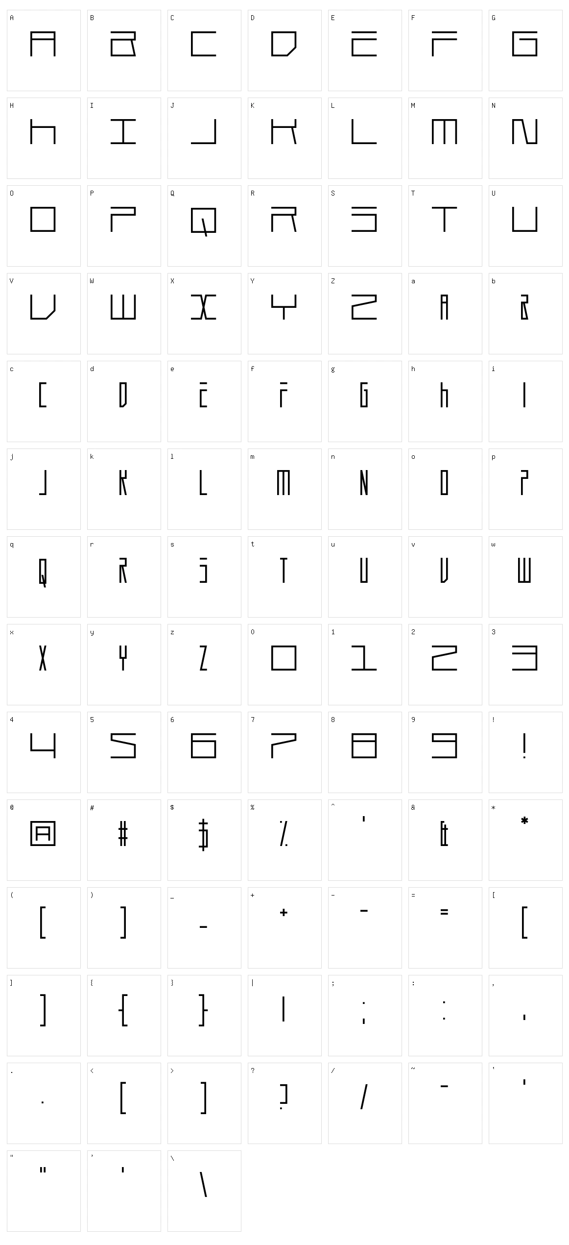 Durmstrong Character Set