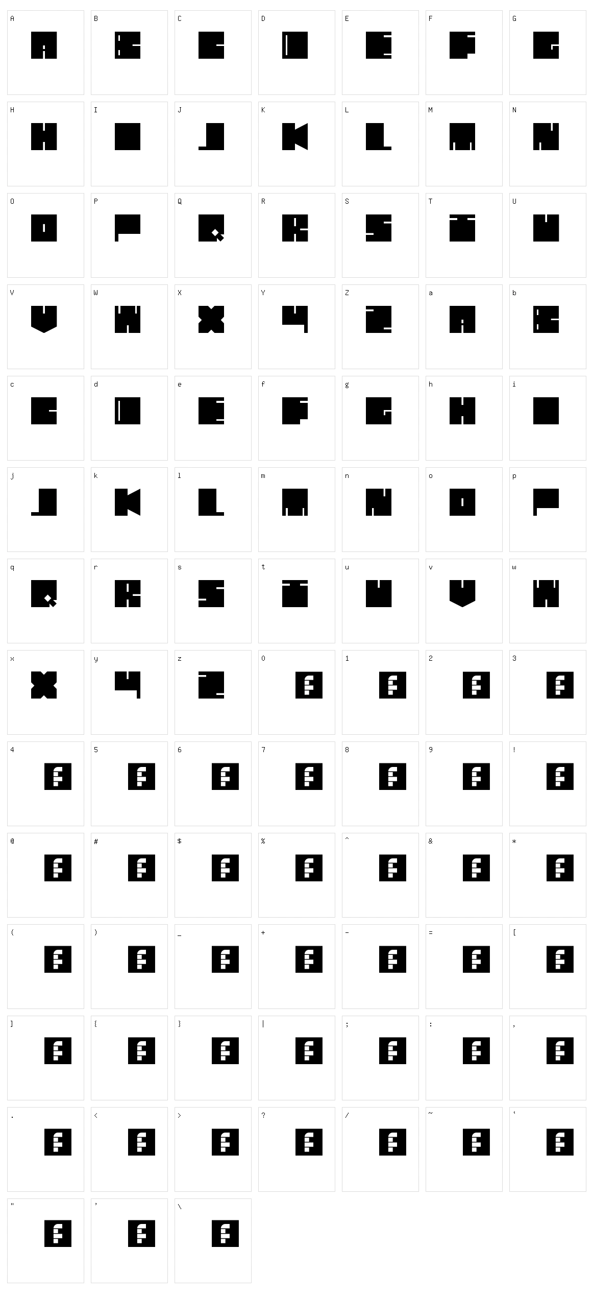 Duro Character Set