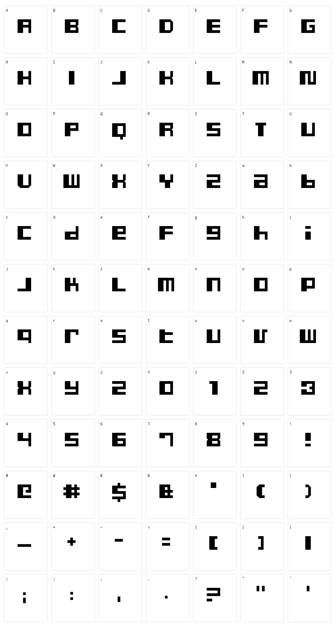 Dusty Pro Character Set