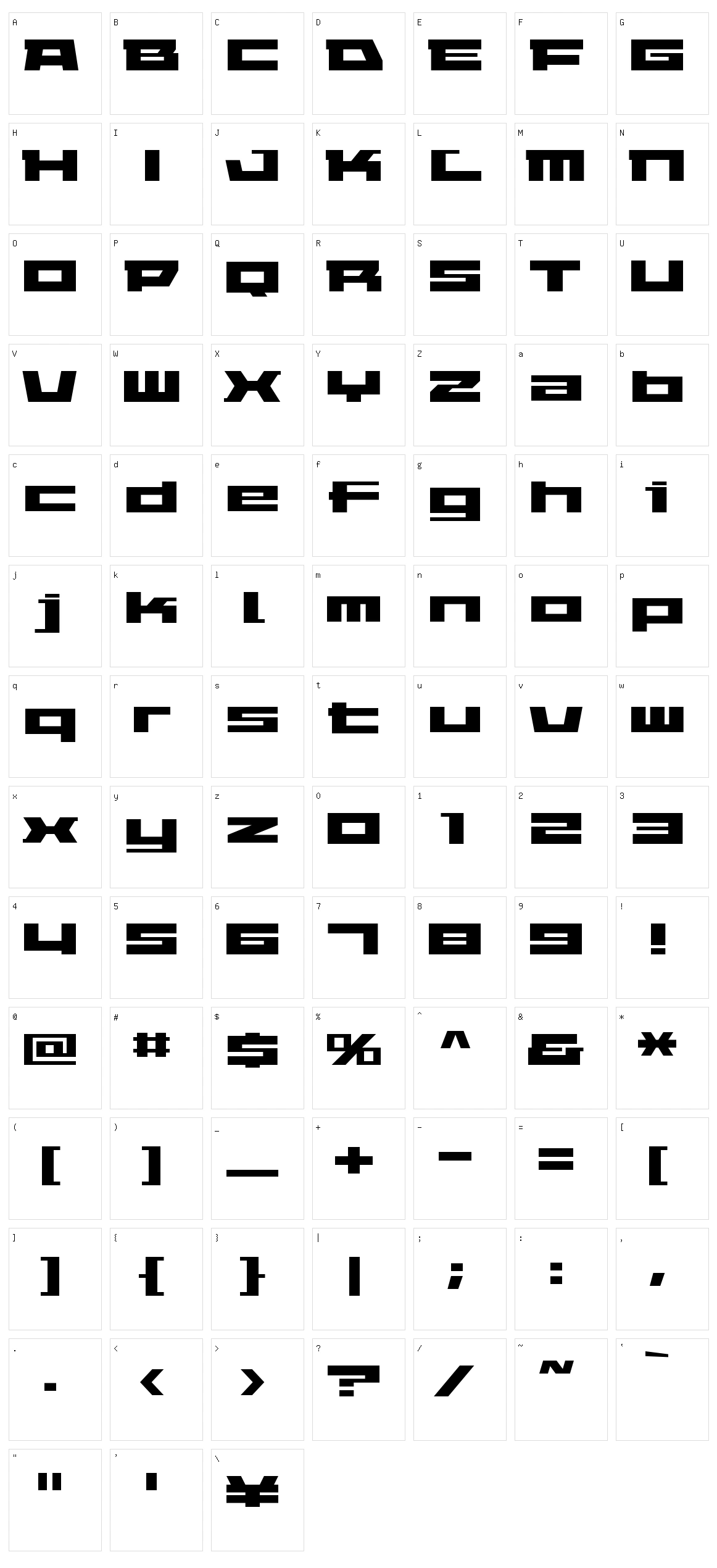 Elephant A Character Set