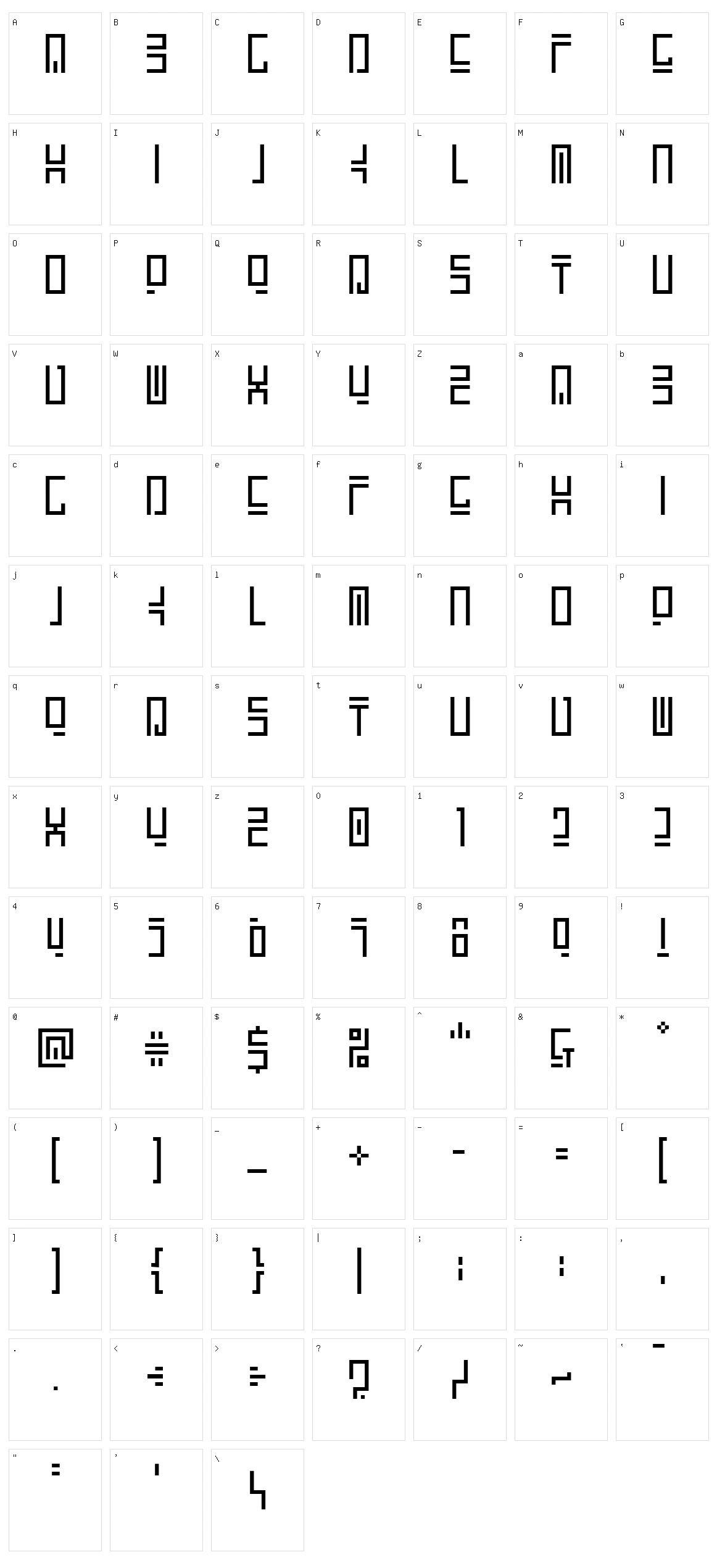 Encrypted Wallpaper Character Set