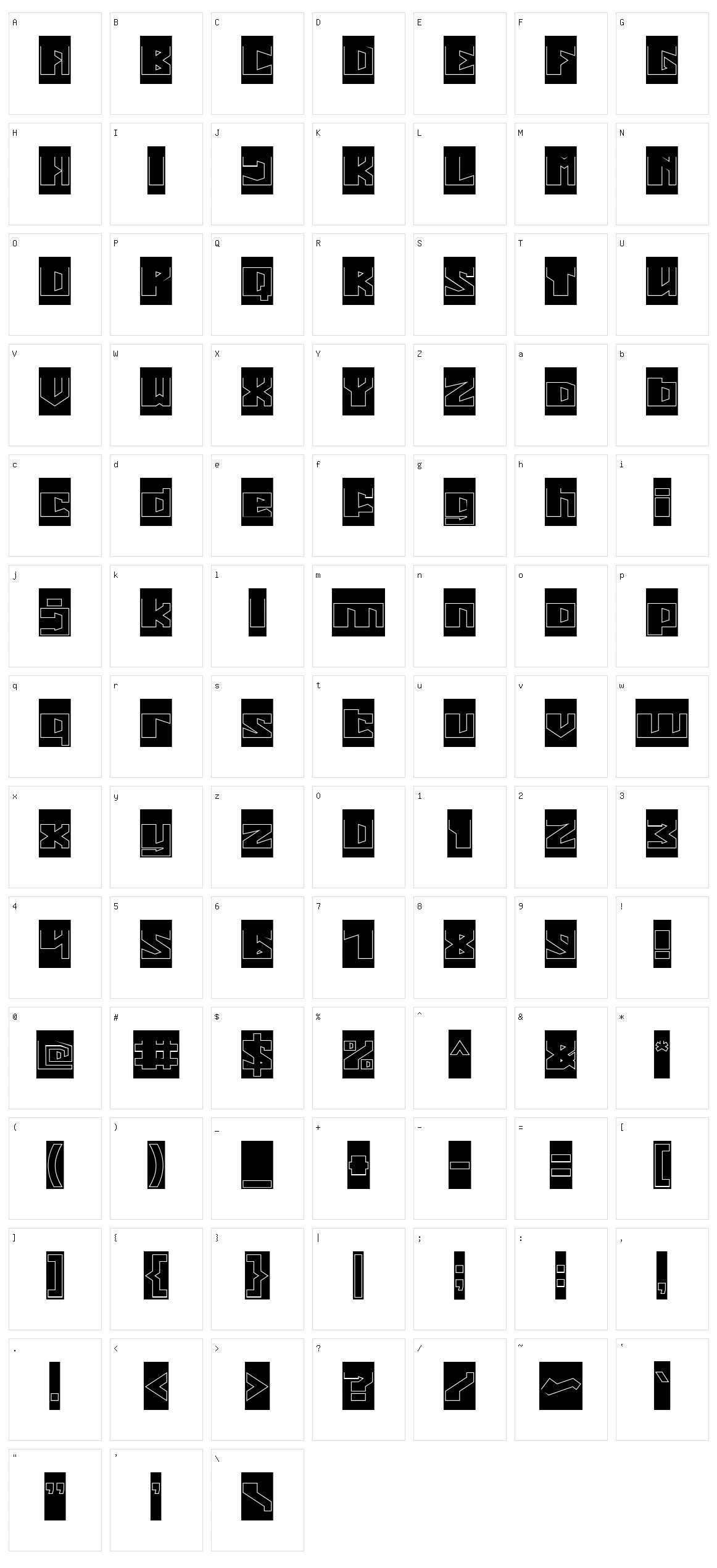 Enormous Character Set