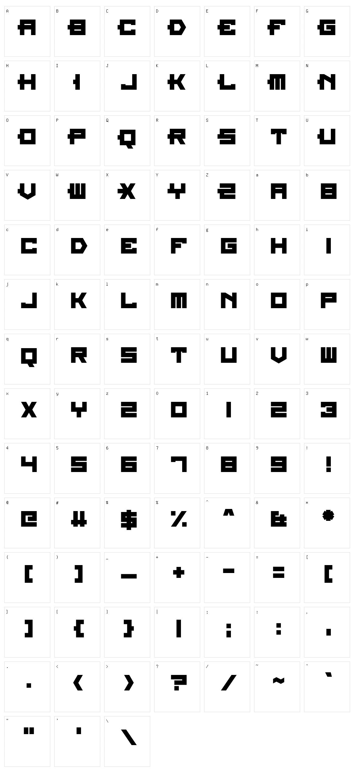 For The World Character Set