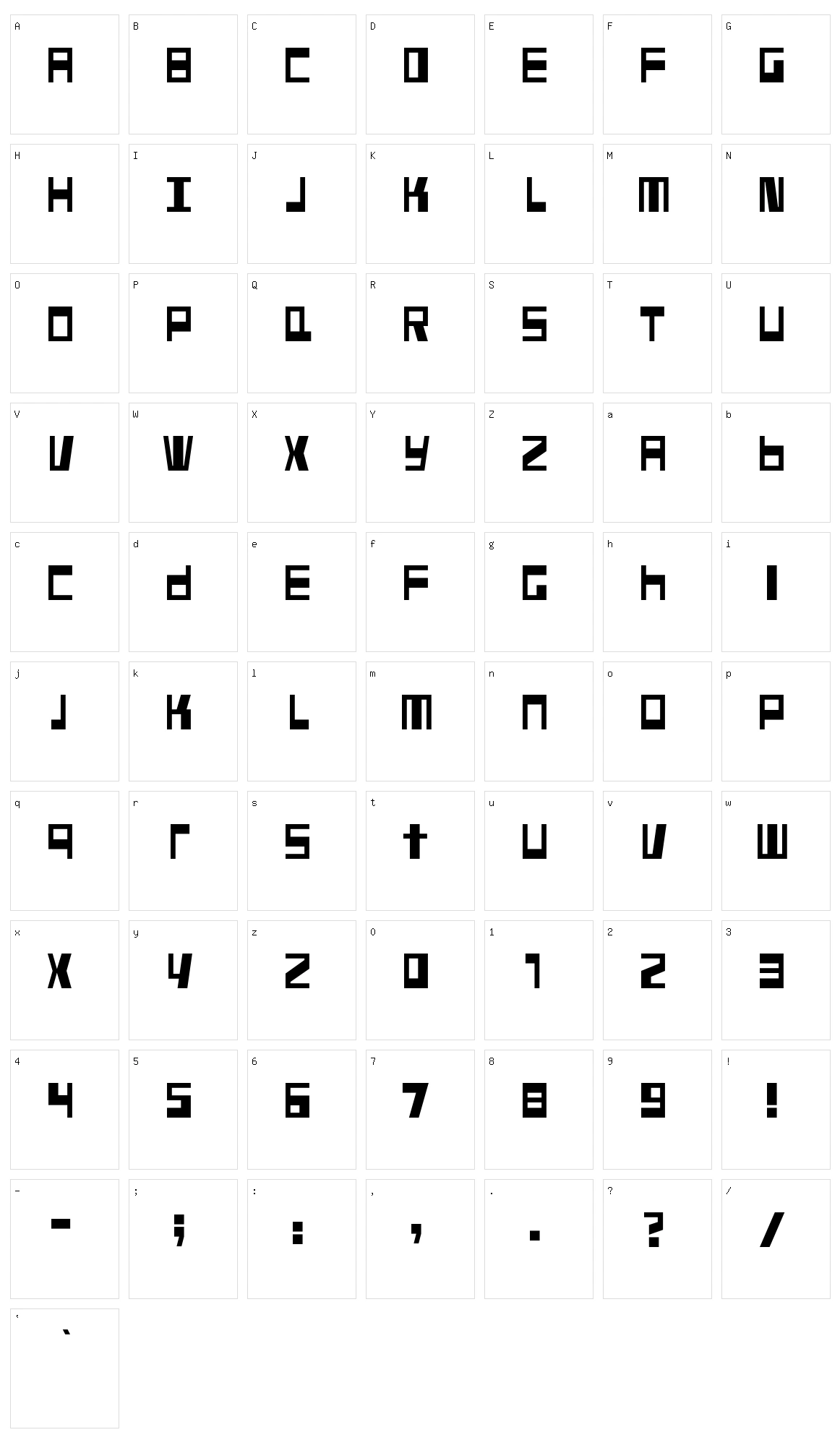 Fundstueck Character Set