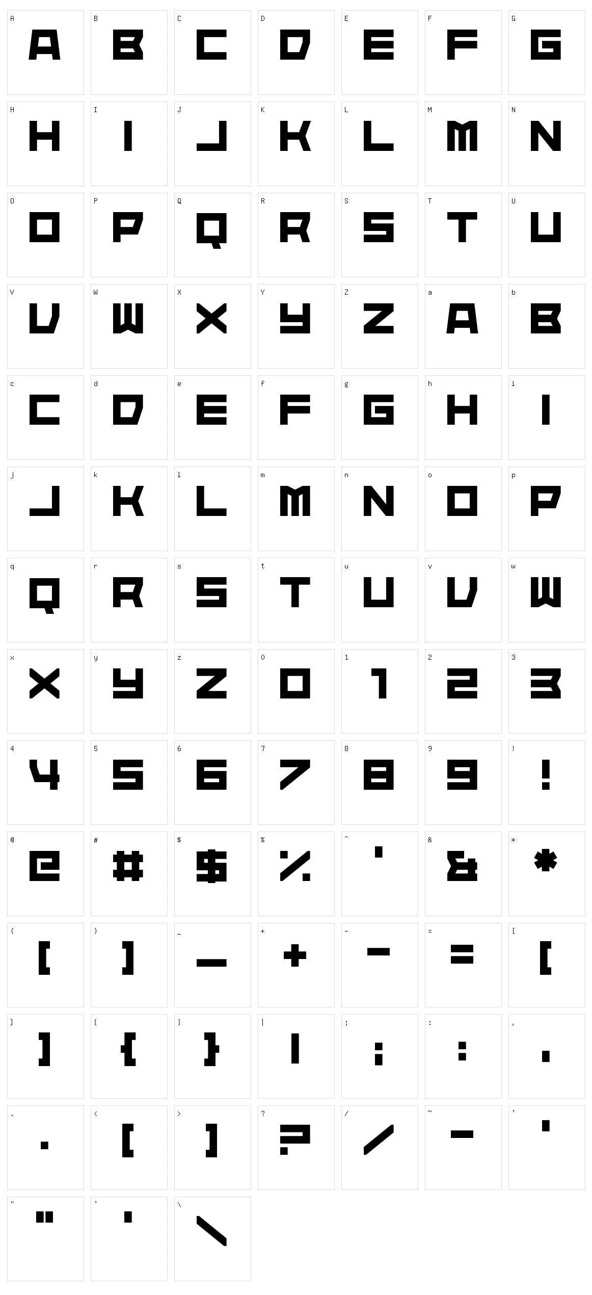 Heartisan Character Set
