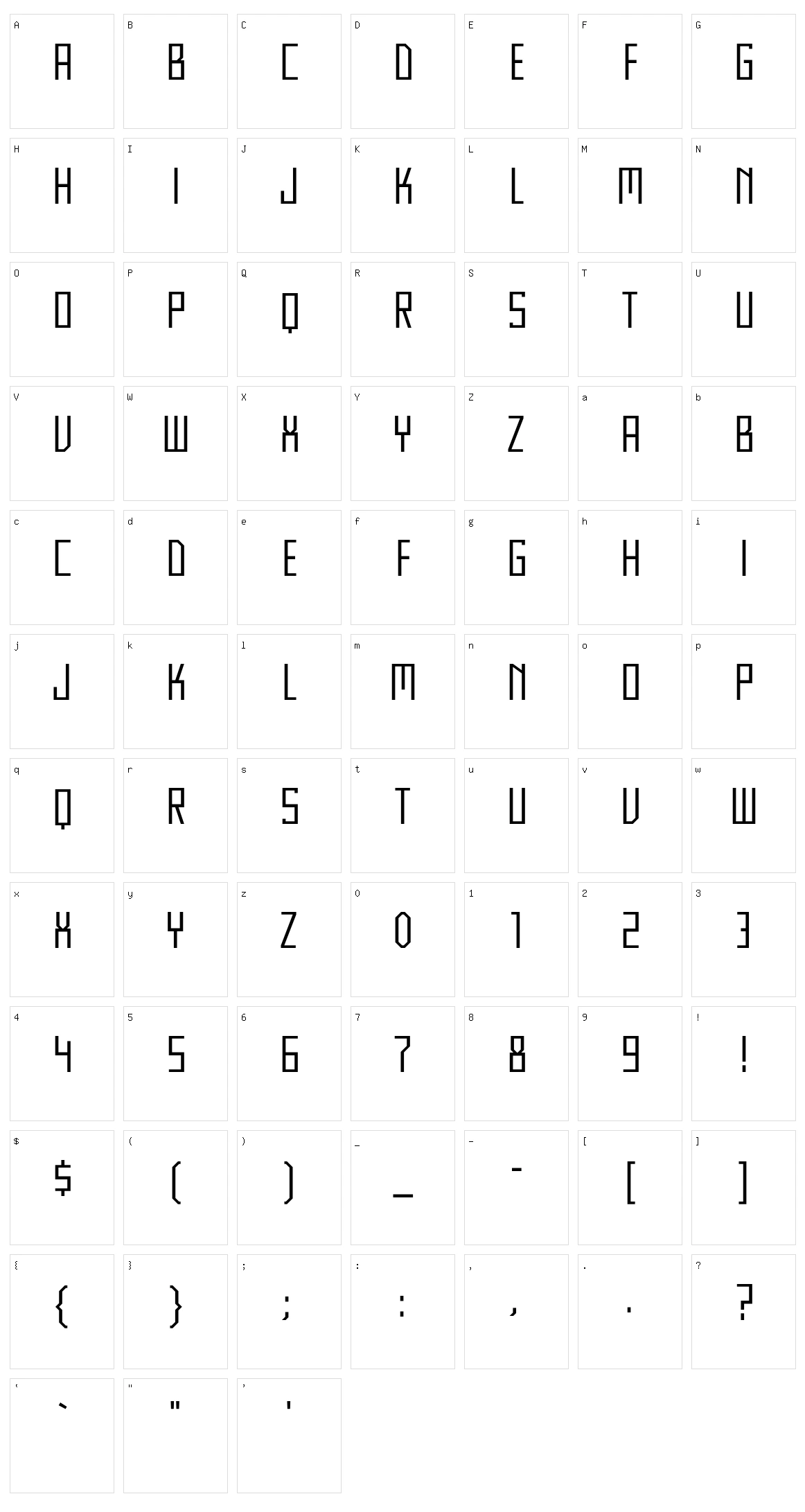 HFF Ultrasound Character Set