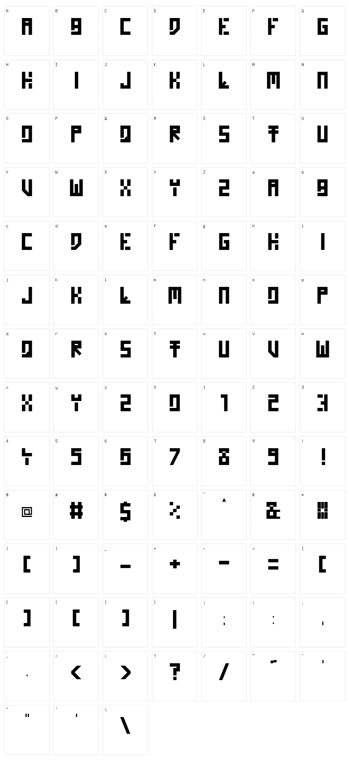 Homo Novis Character Set