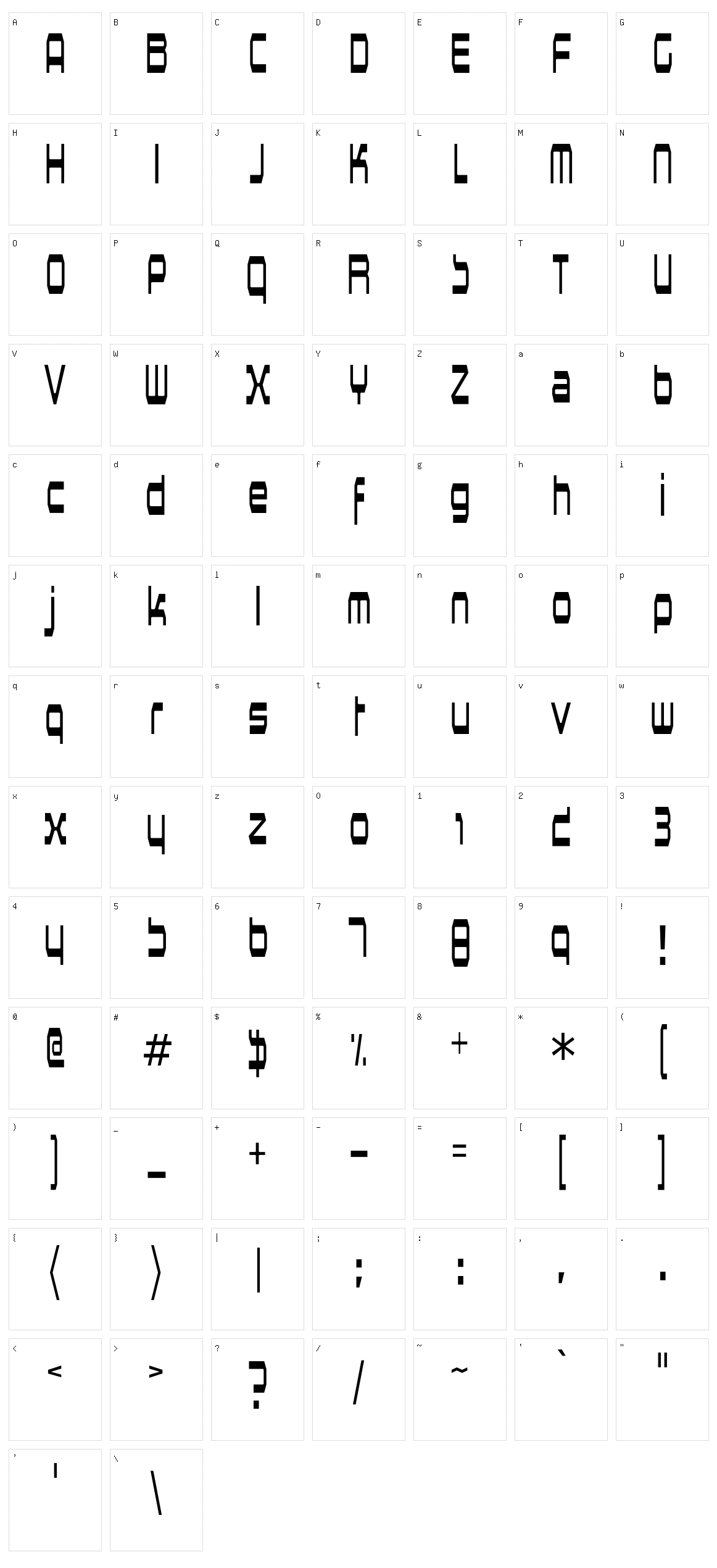 Horsepower Character Set