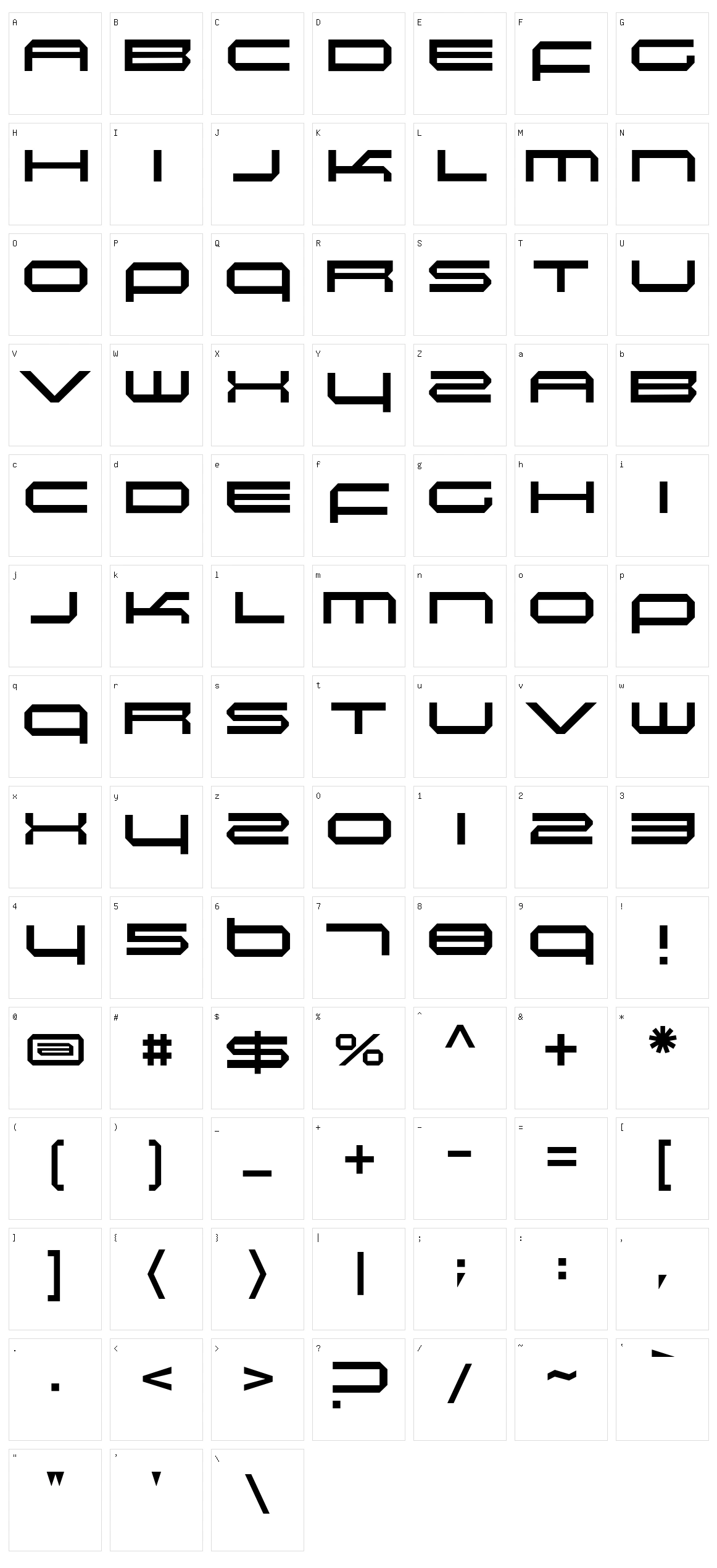 Induction Character Set