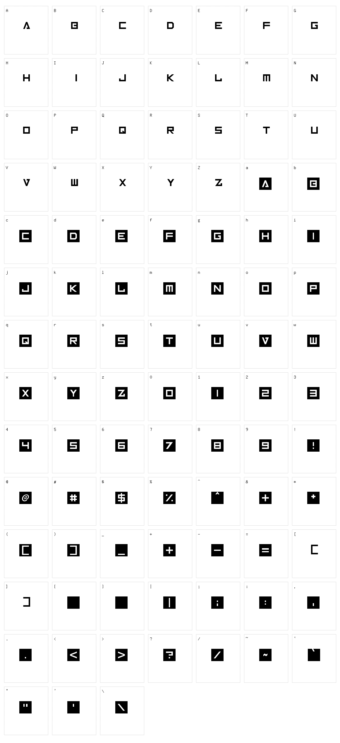 Inversionz Character Set