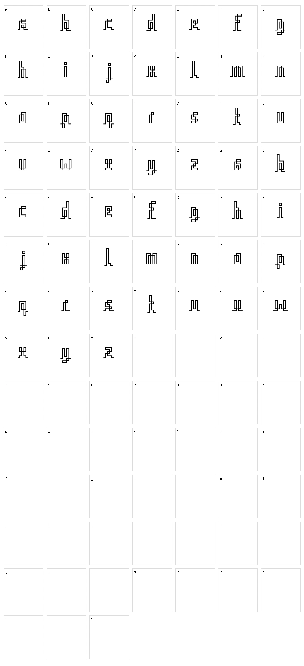 Iqq Character Set