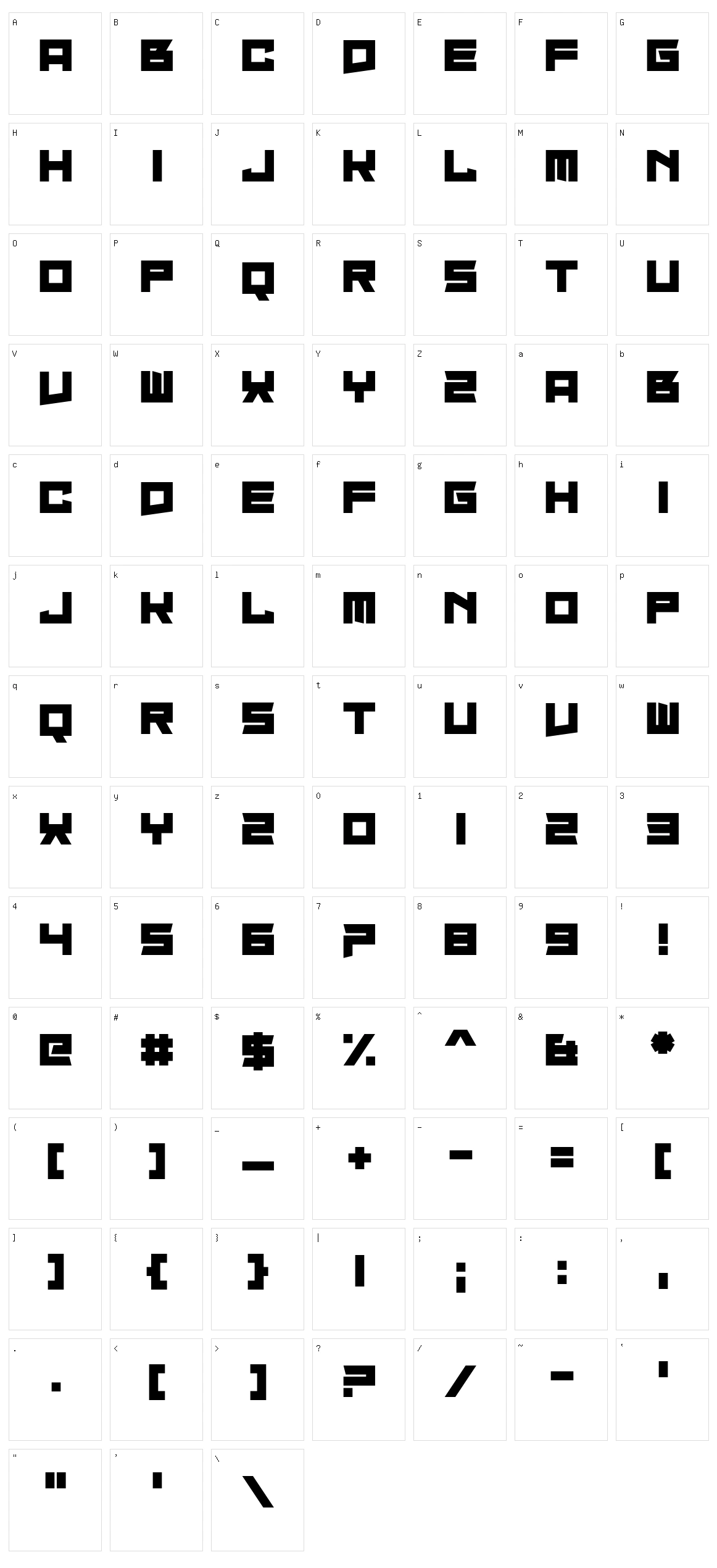 Isite Character Set