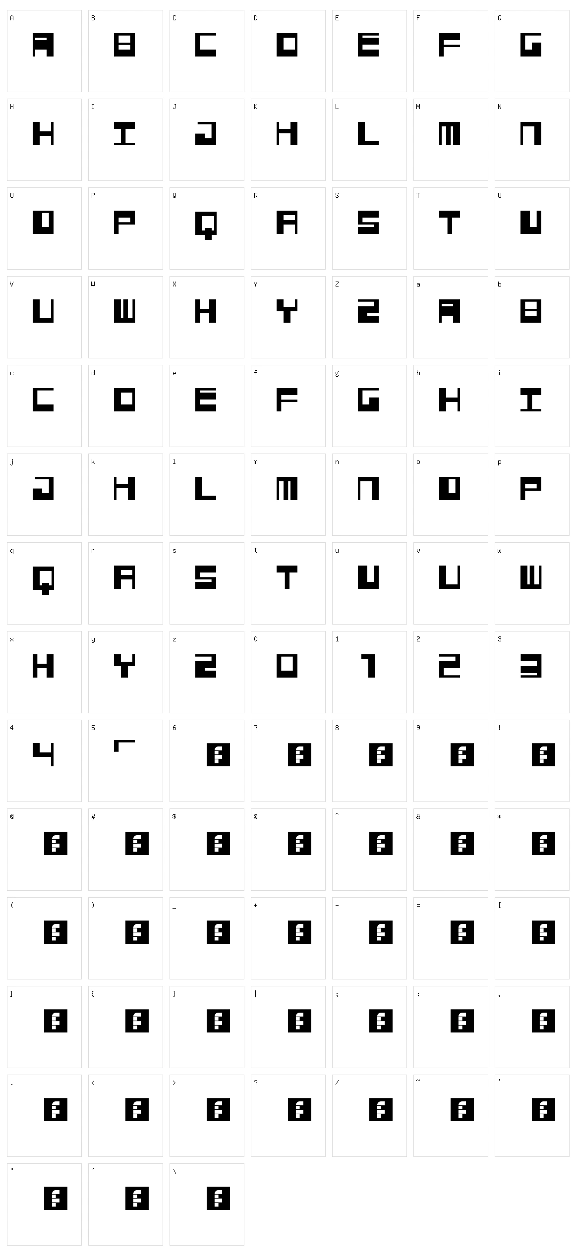 Jangotype Character Set