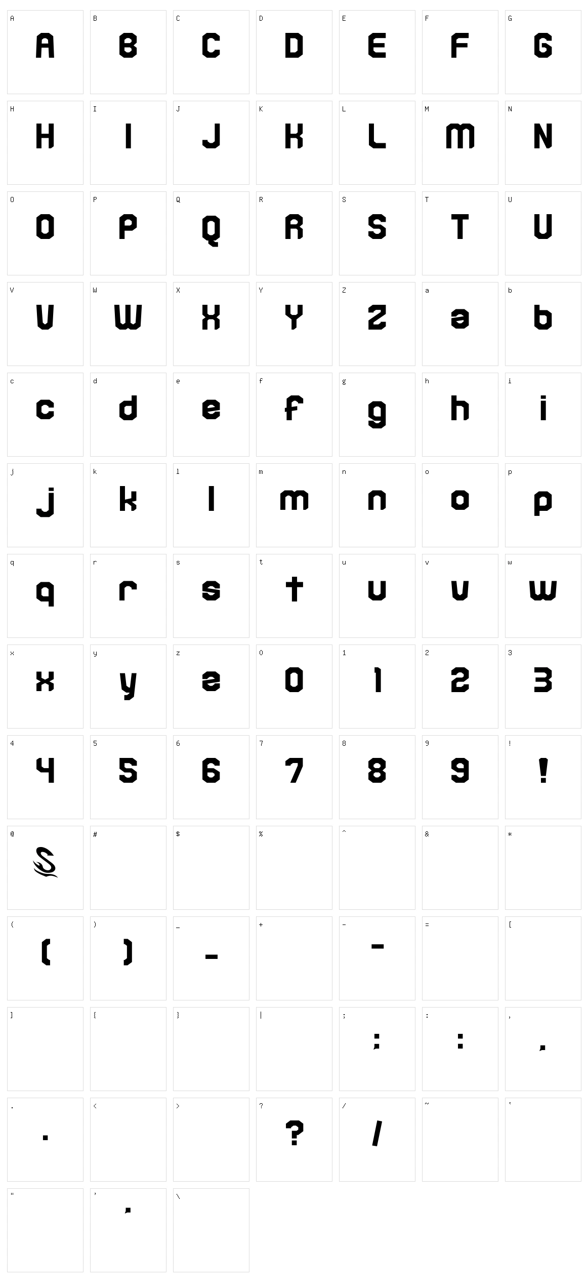 Kamone 6 Character Set