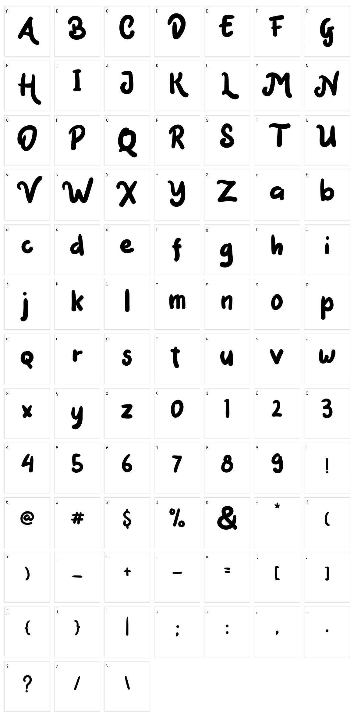 Mark Catynia Character Set