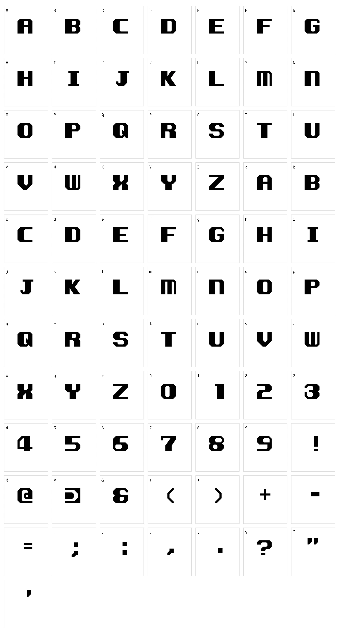 Kemco Smooth Character Set