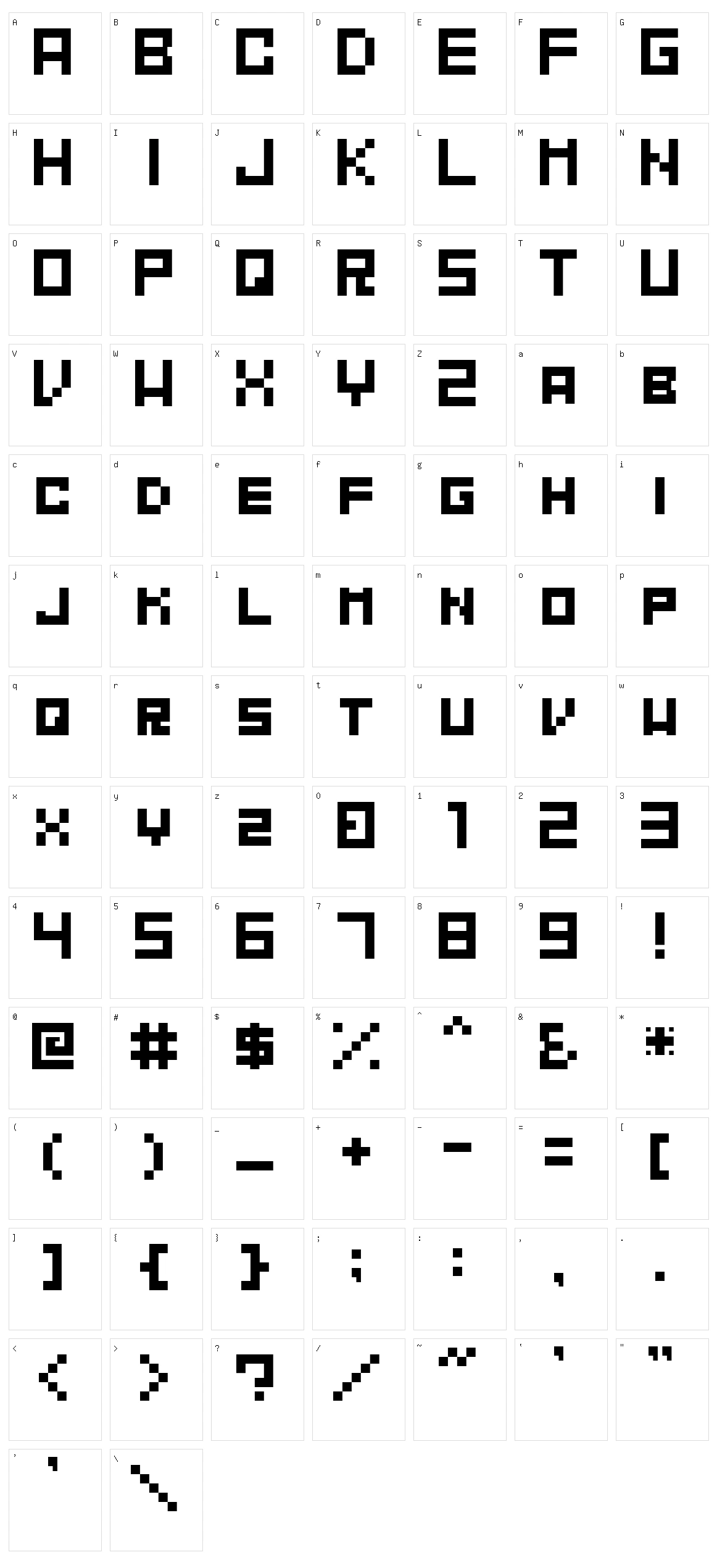 Mahawa Character Set