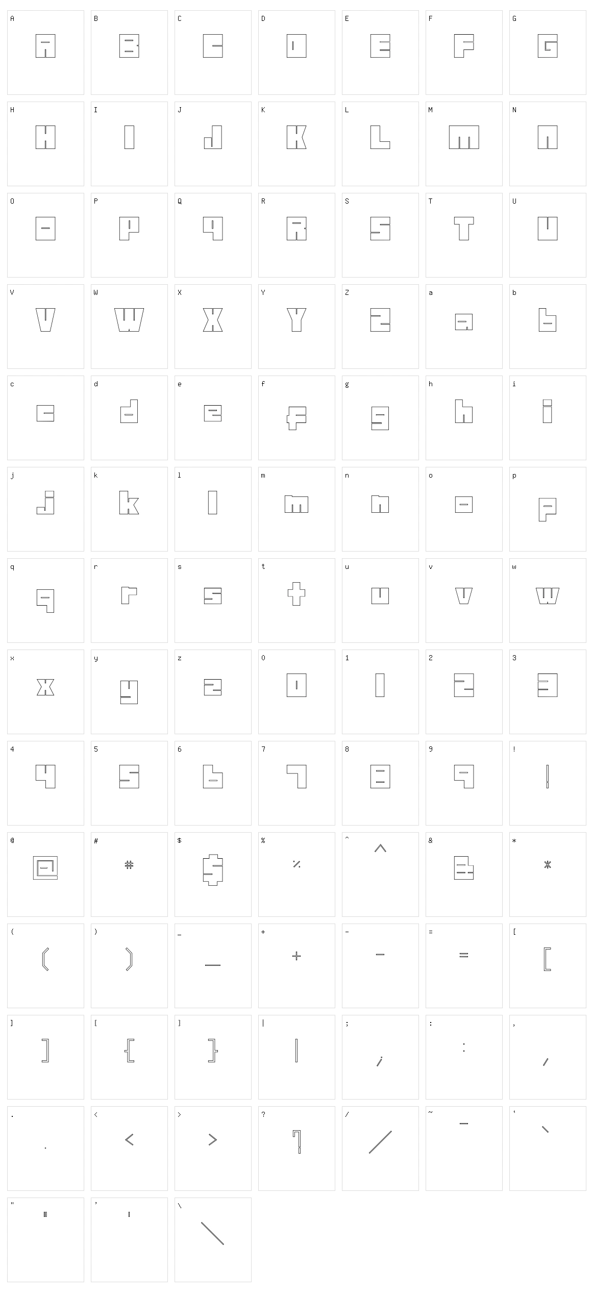 Maze Without Destination Character Set