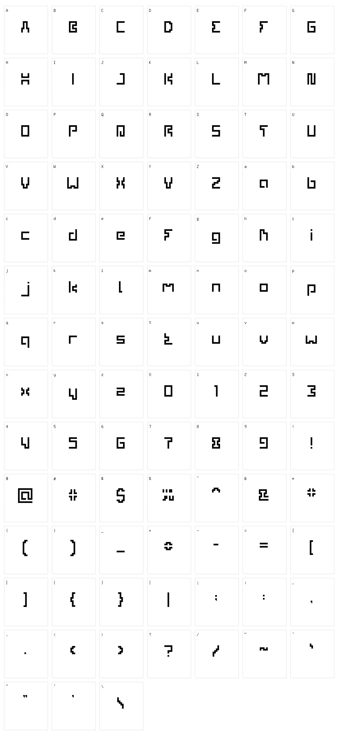 Metaverse Character Set