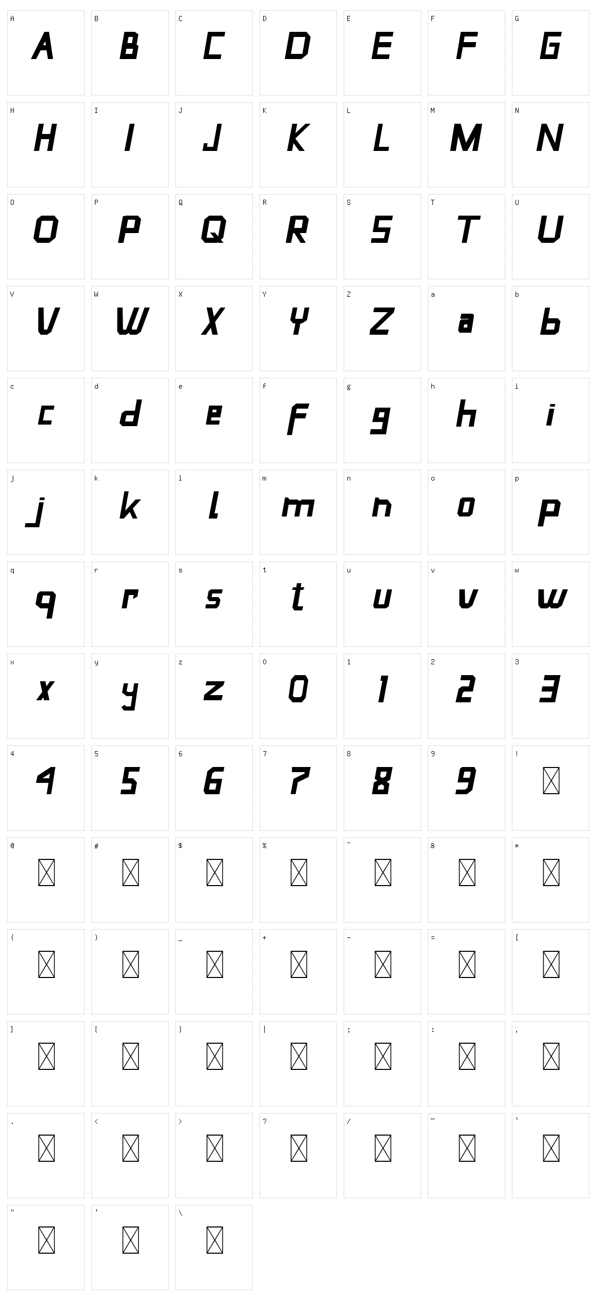 Oat Meal Character Set