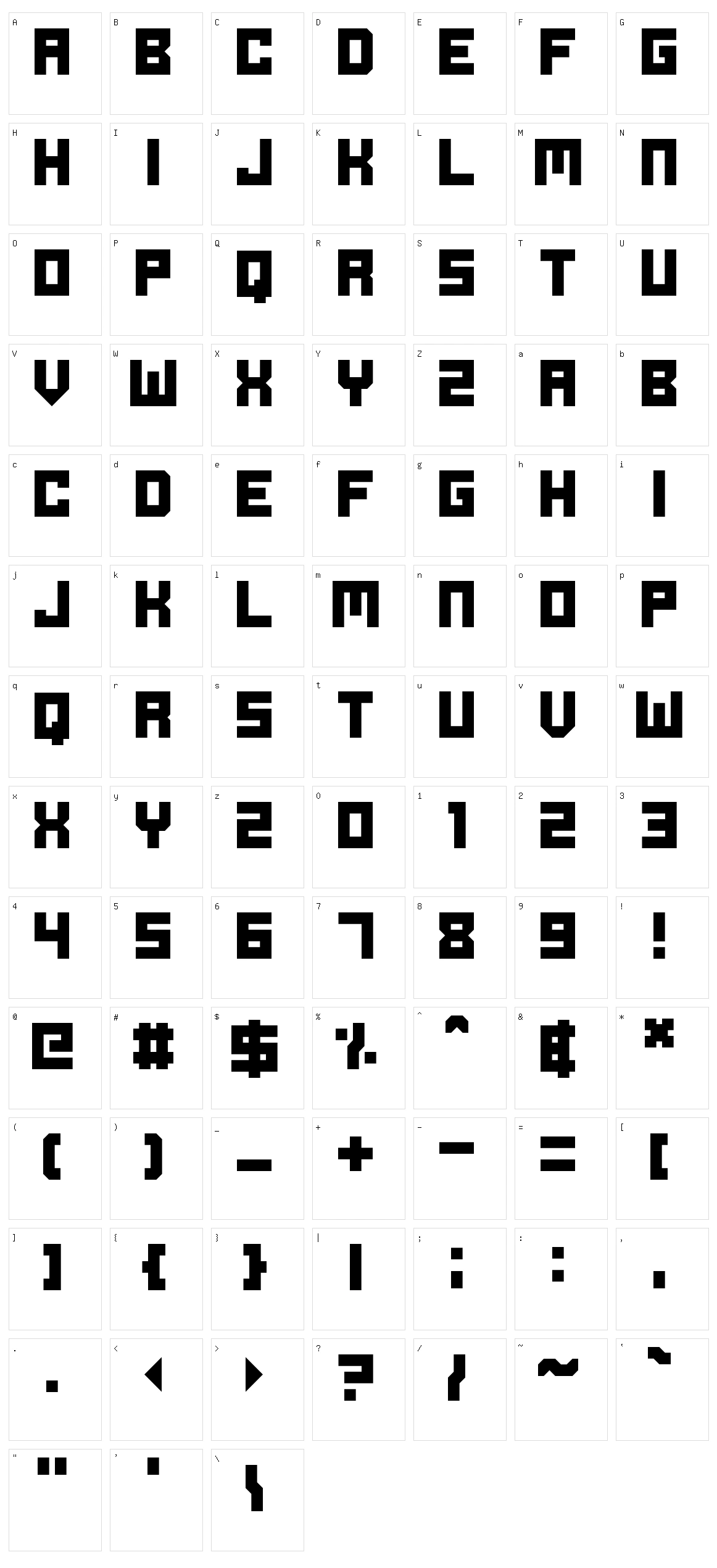 Ode to Idle Gaming Character Set