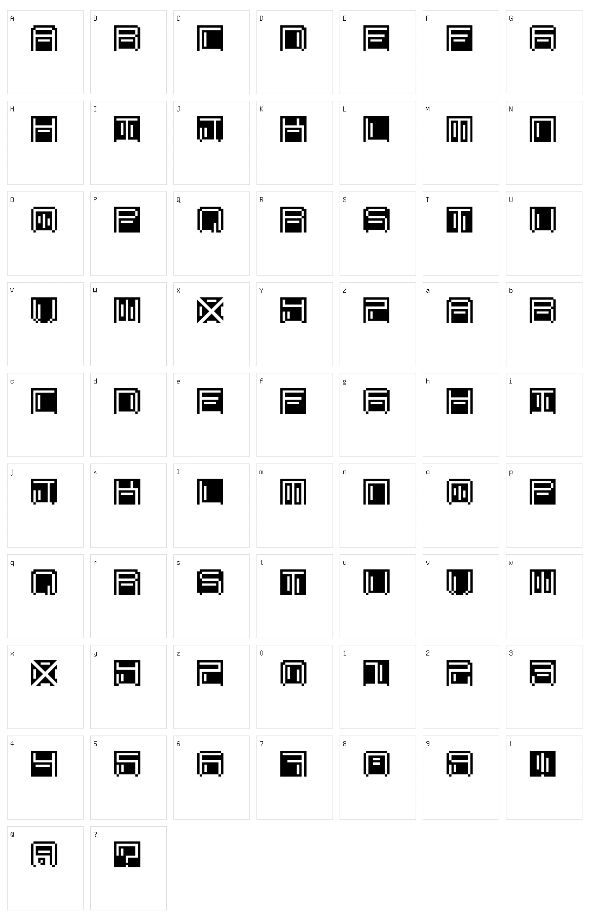 Ohmu Character Set